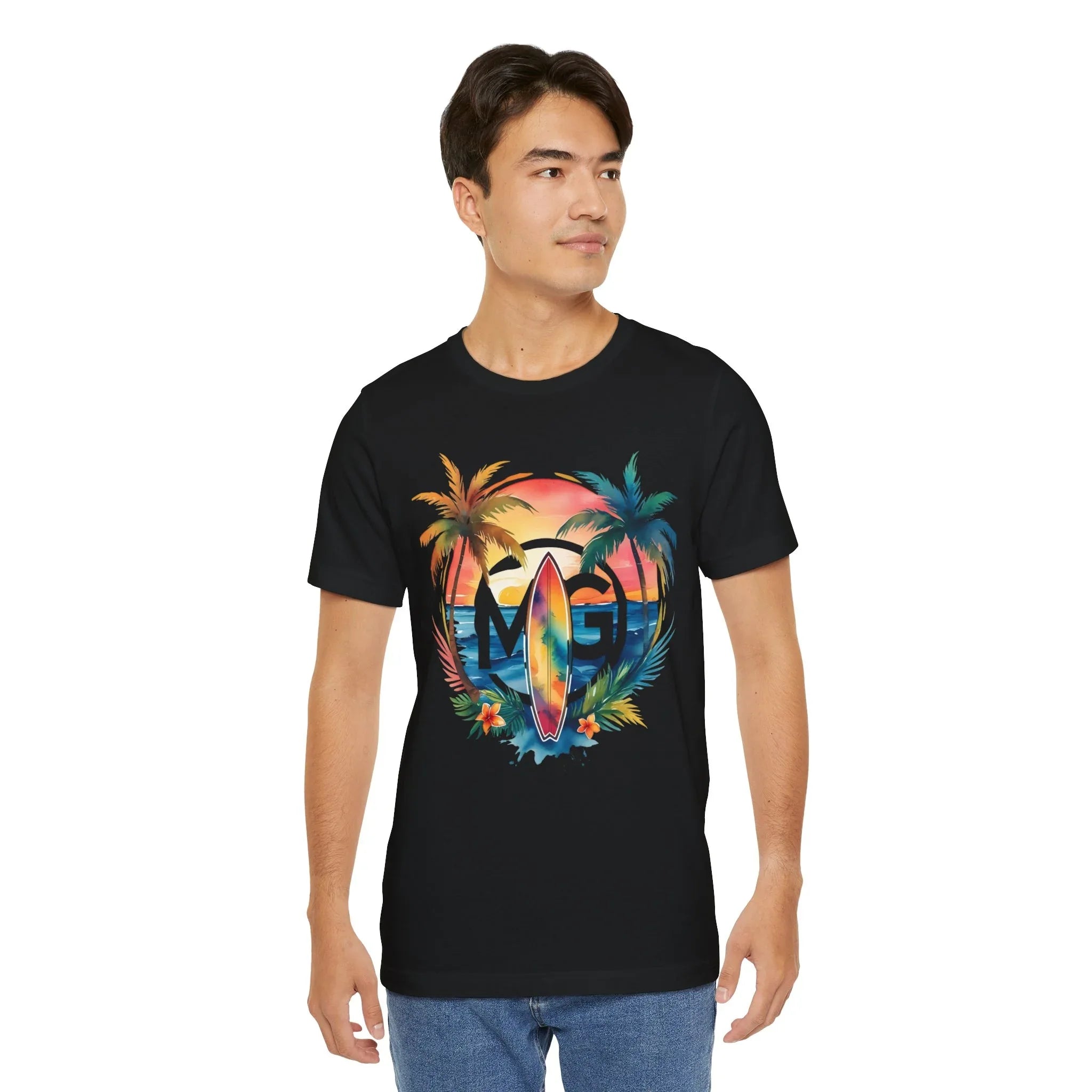 T-shirt unisexe Surf MG tropical