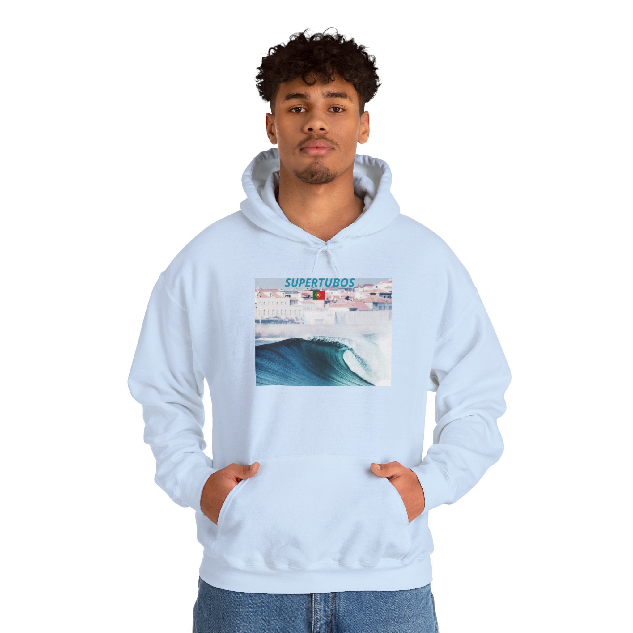 Sweat à capuche unisexe Surf Vibes - Vêtements de plage confortables, vêtements de surf, style d'été, cadeau parfait pour les amoureux de la plage