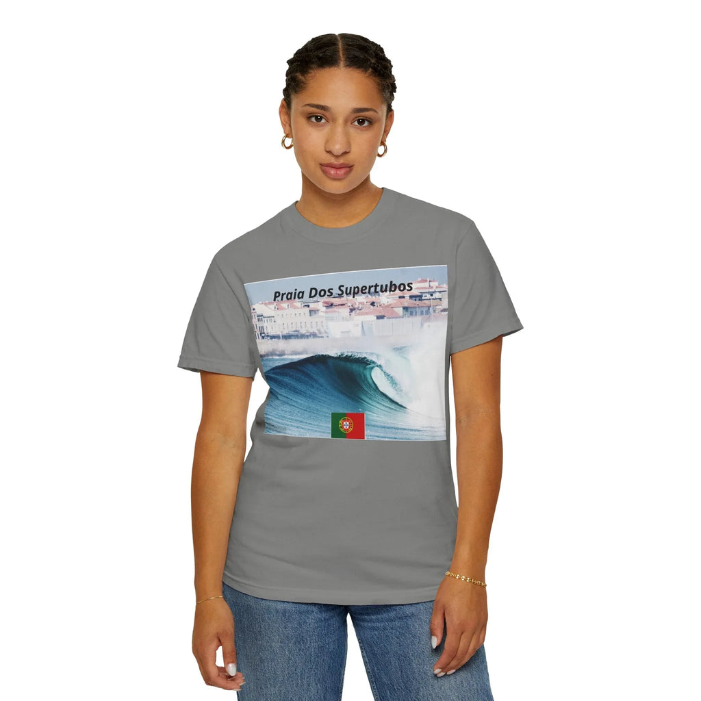 T-Shirt Surf Vibes Unisex - Praia Dos Supertubos Design Printify
