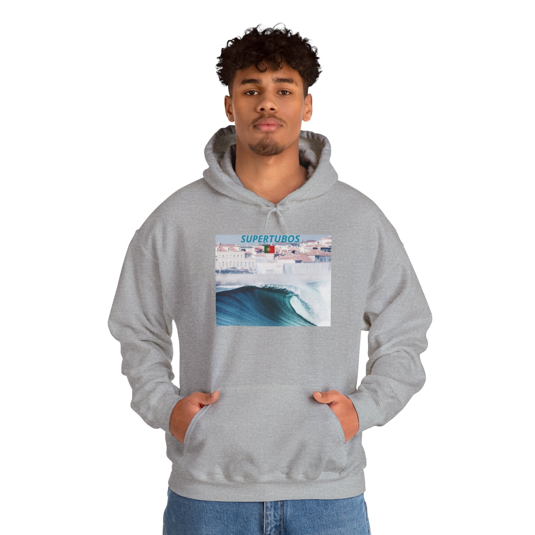 Sweat à capuche unisexe Surf Vibes - Vêtements de plage confortables, vêtements de surf, style d'été, cadeau parfait pour les amoureux de la plage