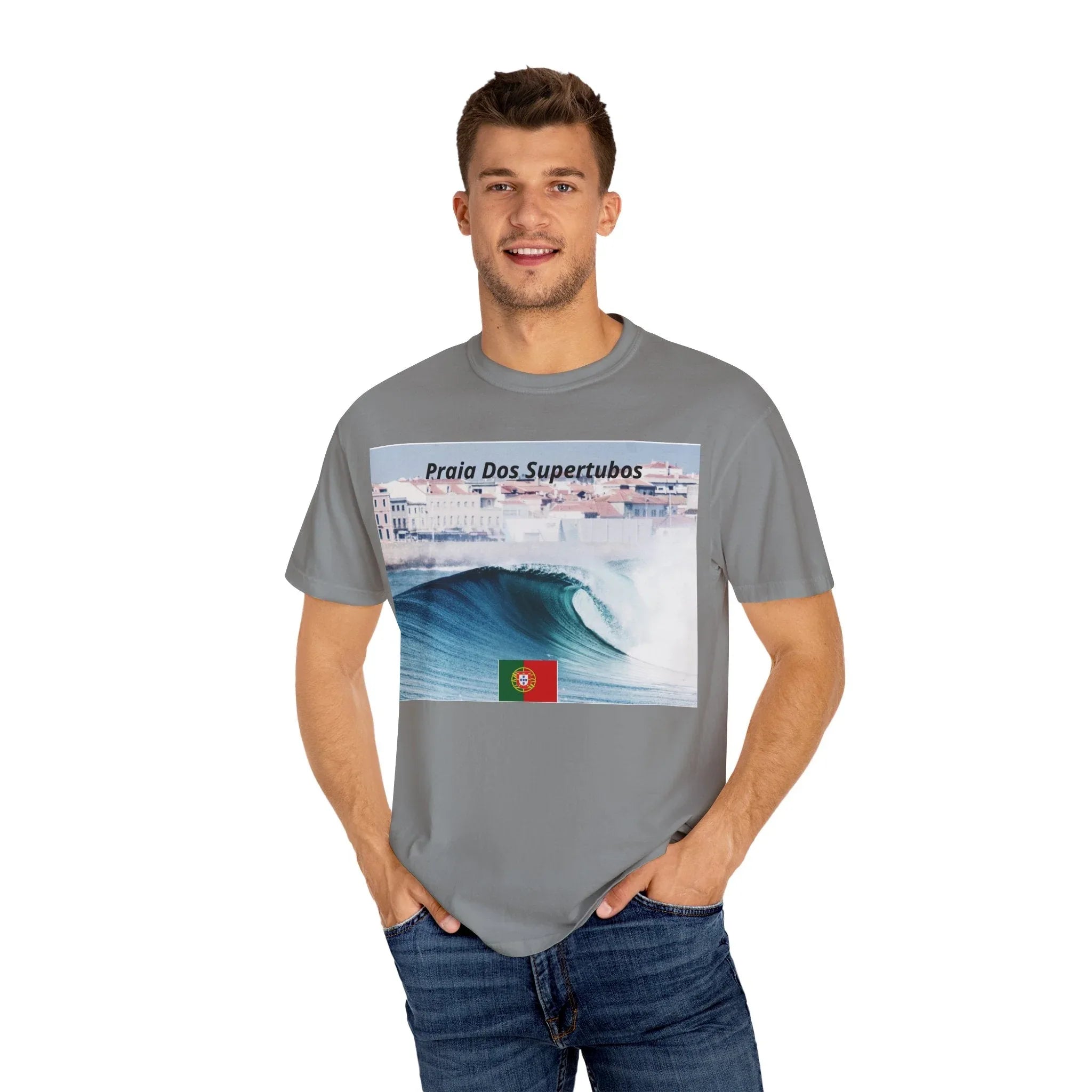 T-Shirt Surf Vibes Unisex - Praia Dos Supertubos Design Printify