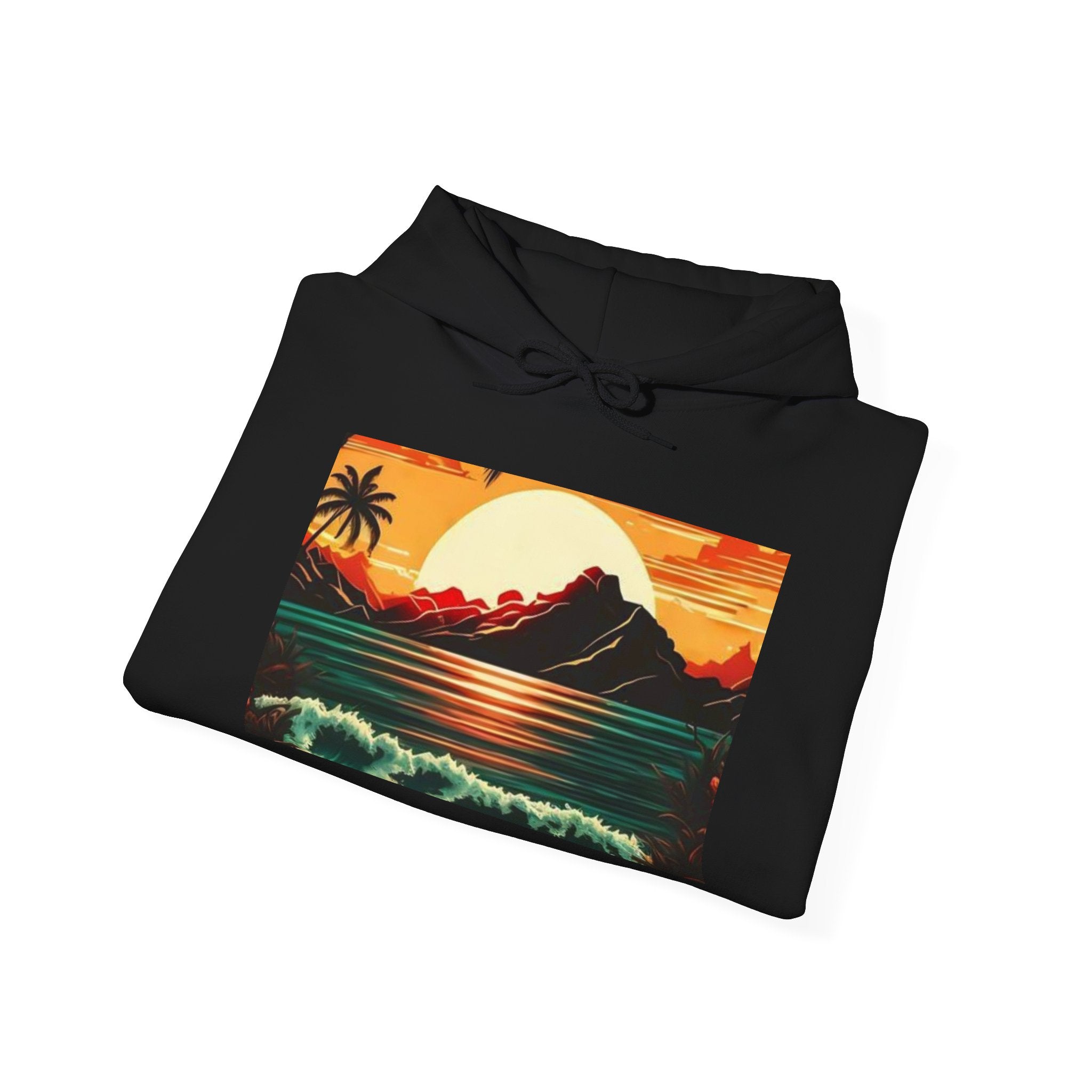 Sweat à capuche unisexe Sunset Paradise, Sweat-shirt Sunset Cozy Sunset, Sweat à capuche Beach Vibes, Équipement d'amour de la nature, Vêtements de nature relaxants, Mode décontractée chaude