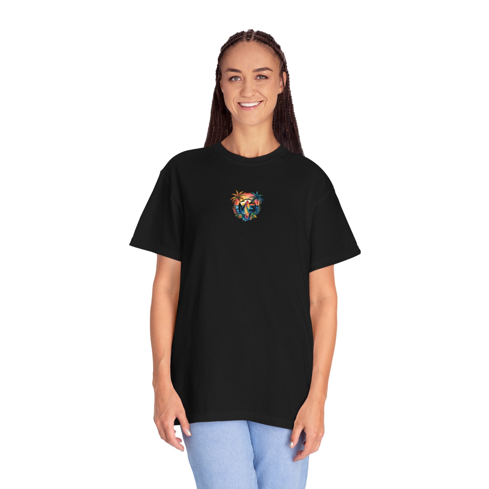 T-shirt unisexe teint en vêtement