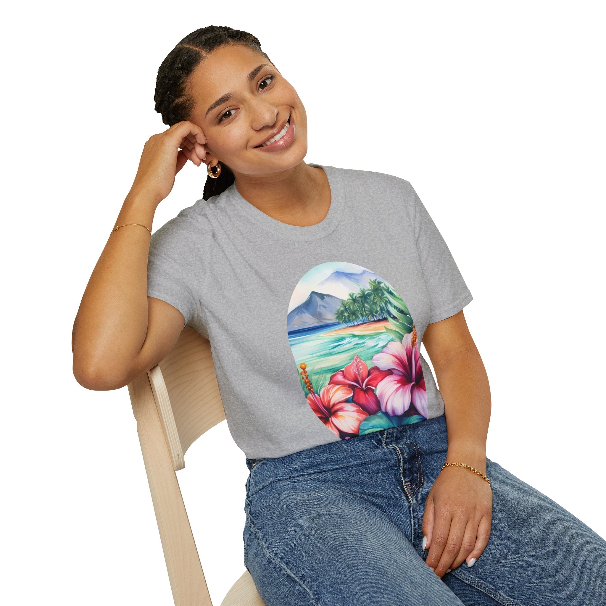 T-shirt unisexe flower