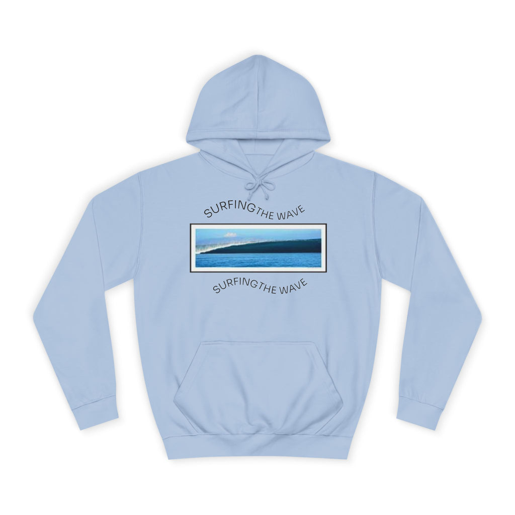Sweat à capuche Surfing the Wave, fermeture éclair universitaire, sweat-shirt unisexe, cadeau pour les amoureux de la plage, vêtements de style d'été, superposition décontractée