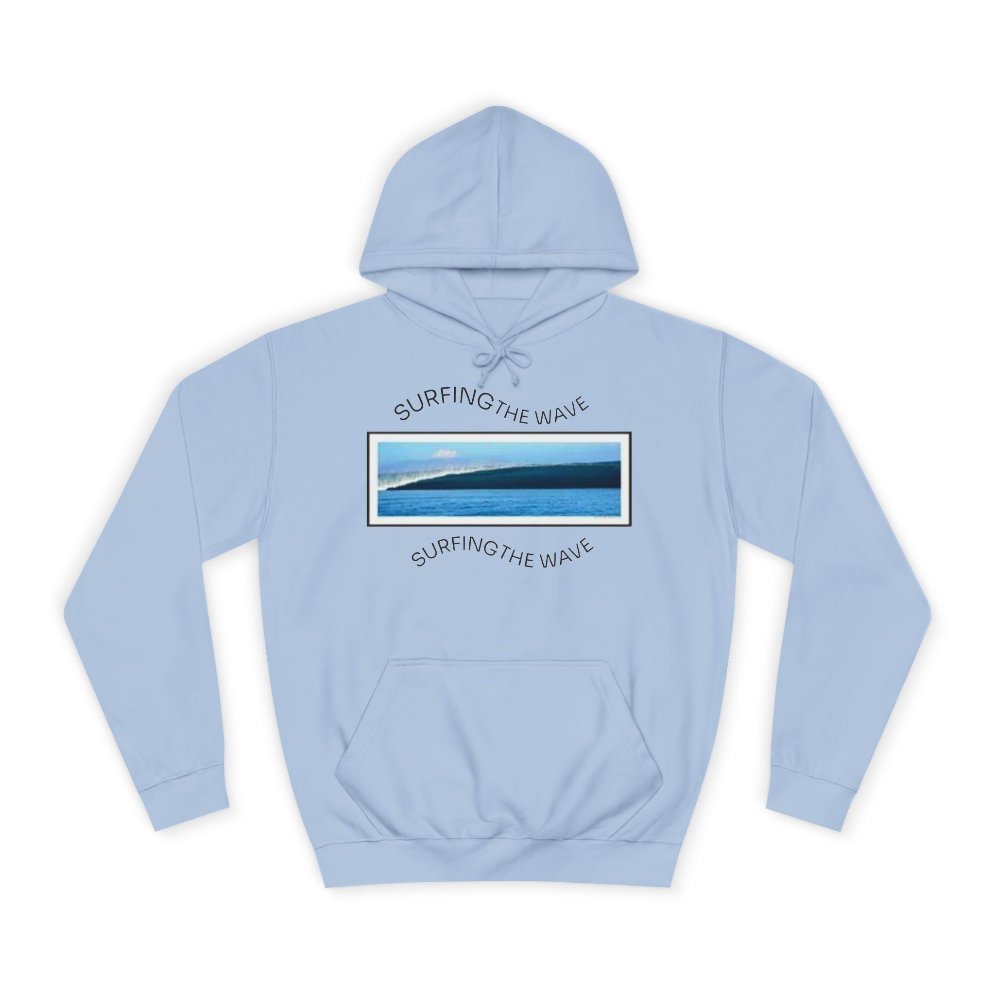 Sweat à capuche Surfing the Wave, fermeture éclair universitaire, sweat-shirt unisexe, cadeau pour les amoureux de la plage, vêtements de style d'été, superposition décontractée