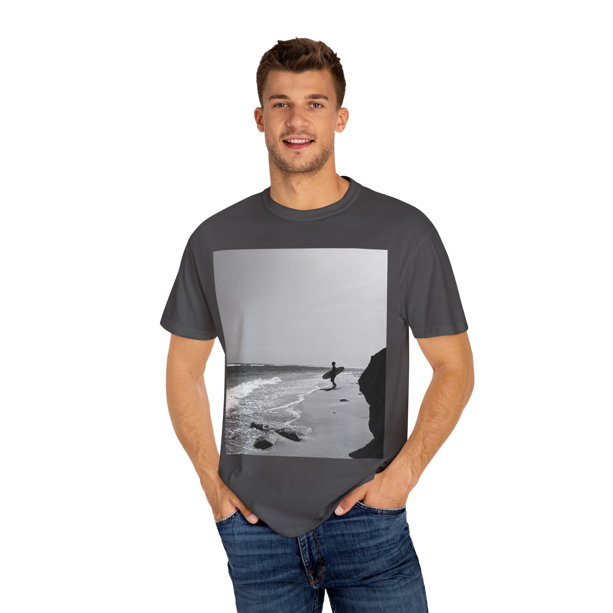 T-shirt unisexe Vintage Beach Vibes - Parfait pour les amateurs de surf, sorties décontractées, cadeau pour lui/elle, vêtements d'été, t-shirt graphique élégant