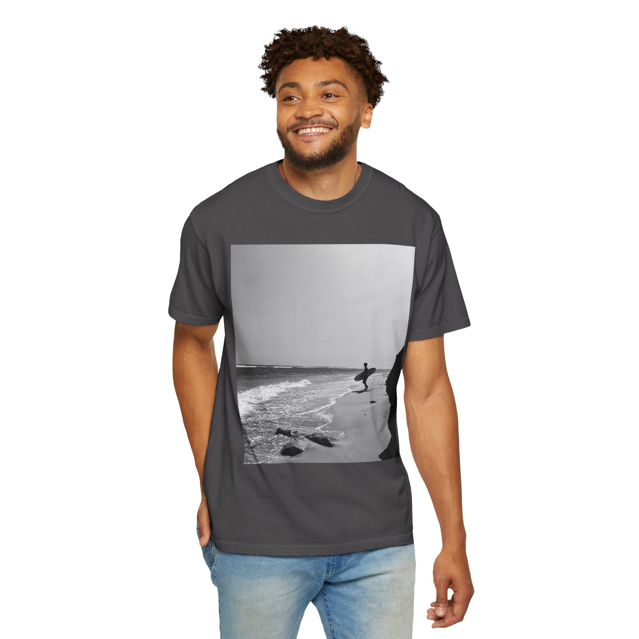 T-shirt unisexe Vintage Beach Vibes - Parfait pour les amateurs de surf, sorties décontractées, cadeau pour lui/elle, vêtements d'été, t-shirt graphique élégant