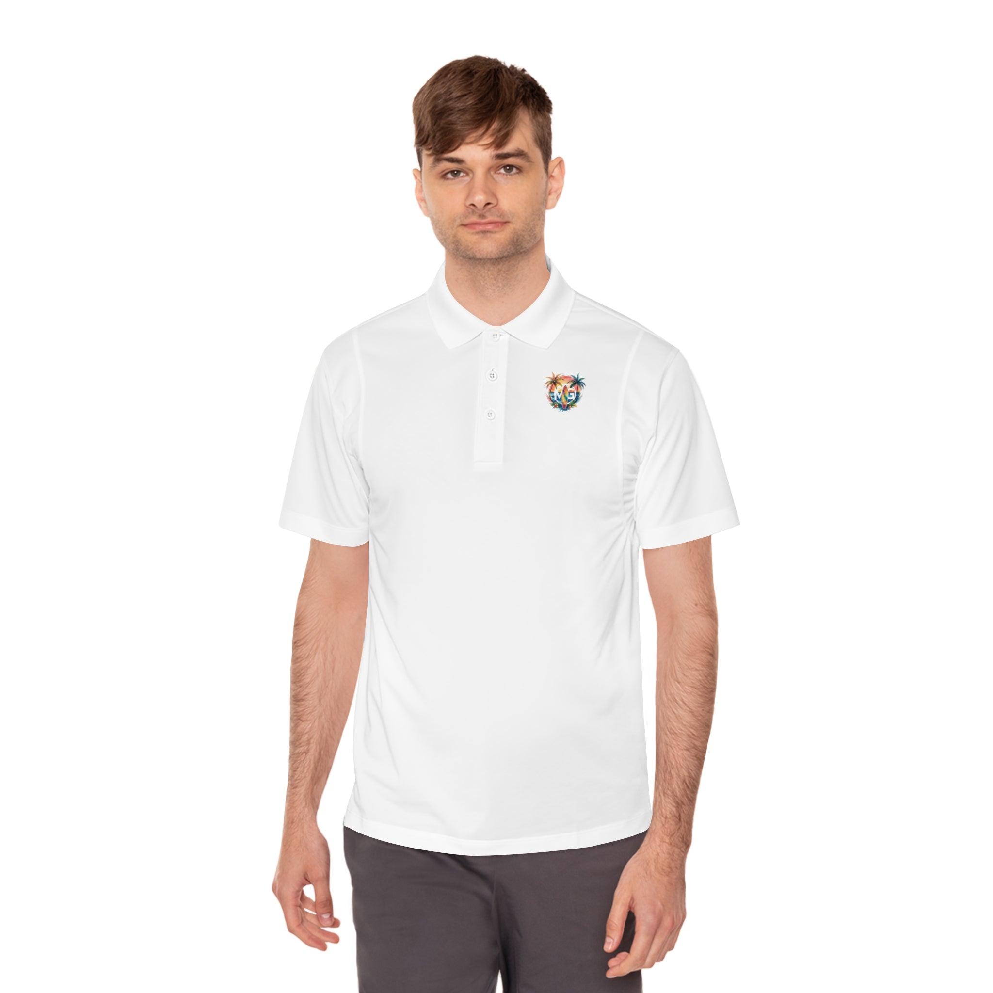 Tropical Paradise Men's Sport Polo Shirt