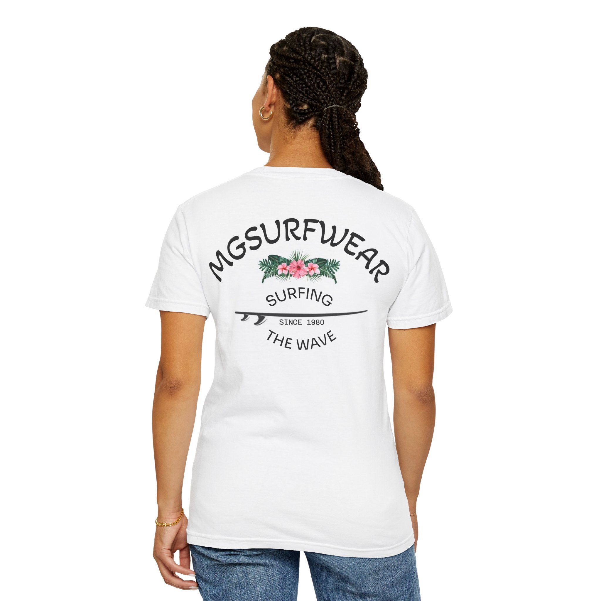 T-shirt MGSURFWEAR unisexe teint en vêtements Surfing Vibes