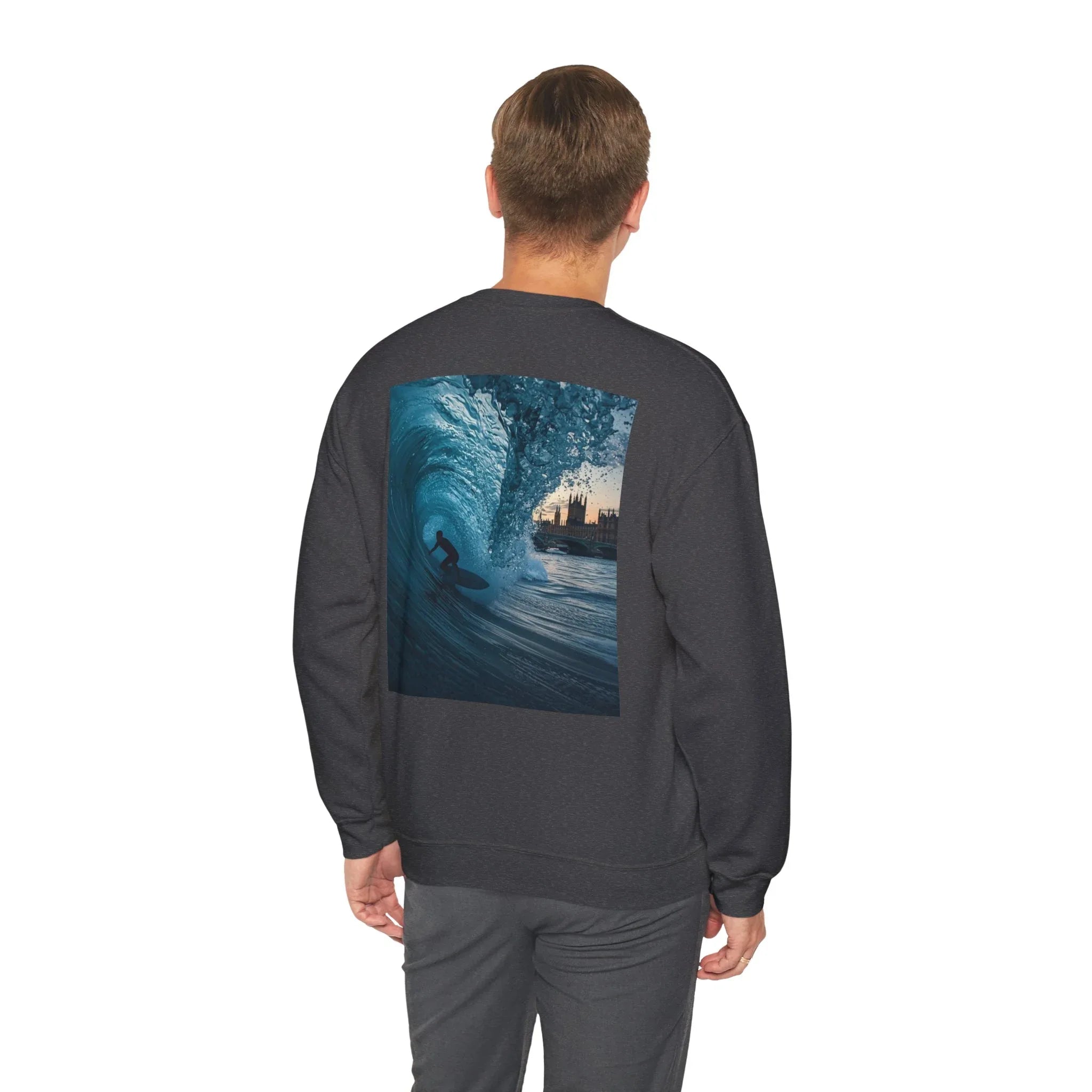 Sweat-shirt ras du cou unisexe Surf Vibes - Parfait pour les amoureux de la plage - MG Surf Wear
