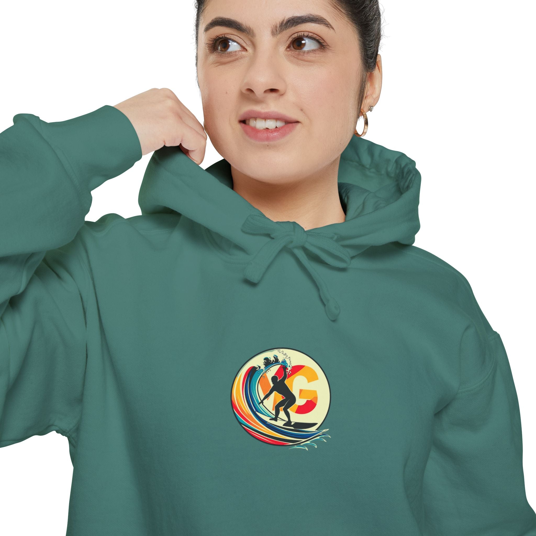 Sweat à capuche unisexe Surf Art