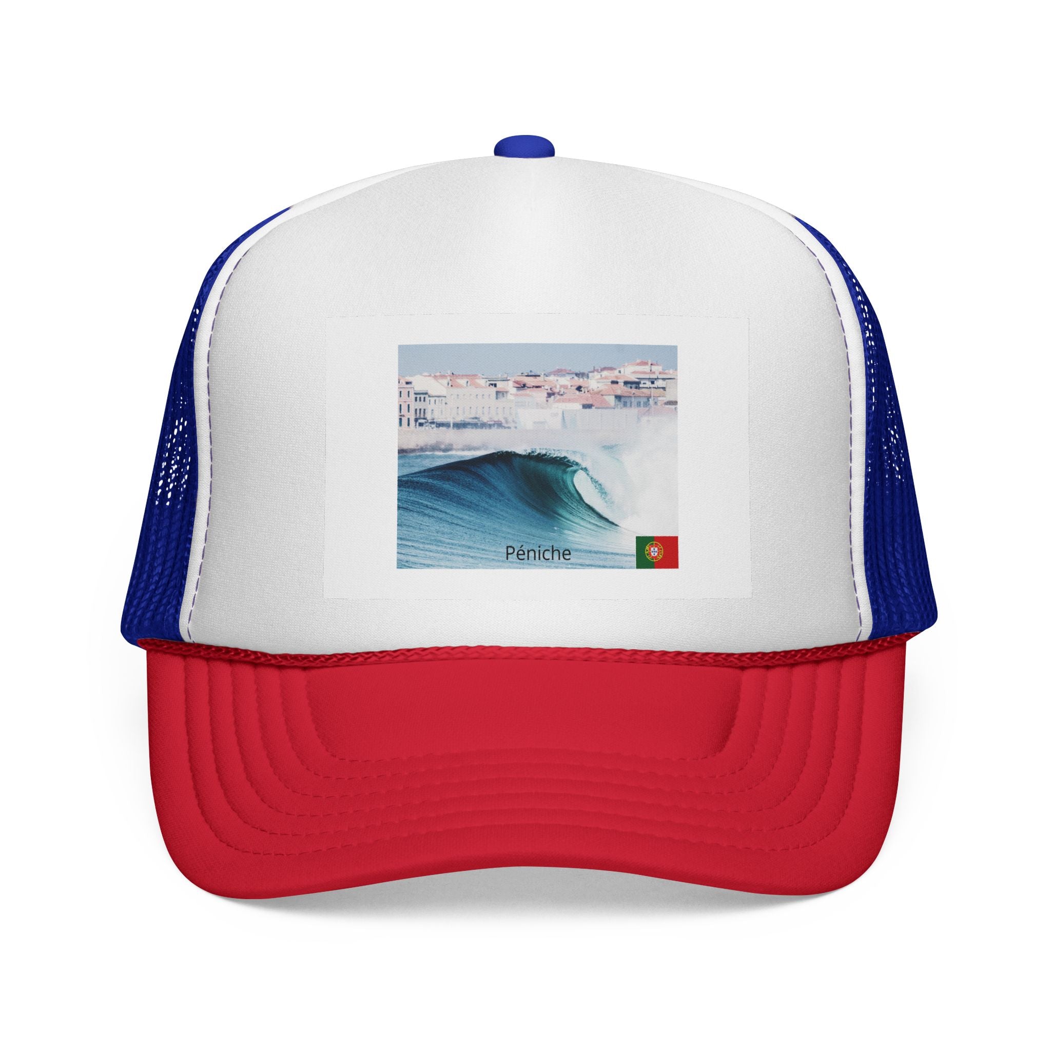 Casquette de surf avec design côtier, chapeau de plage, accessoire d'été, casquette d'extérieur, cadeau pour les amateurs de surf, couvre-chefs de vacances