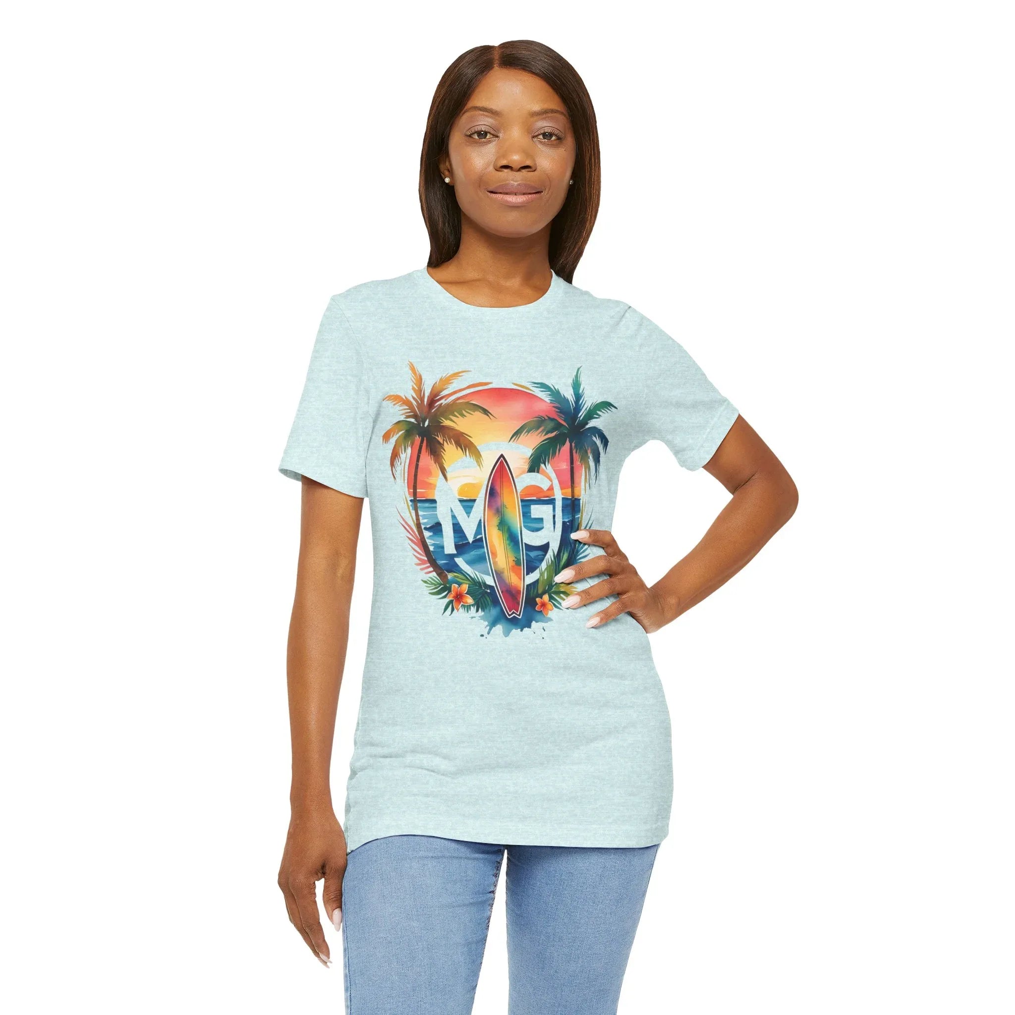 T-shirt unisexe Surf MG tropical