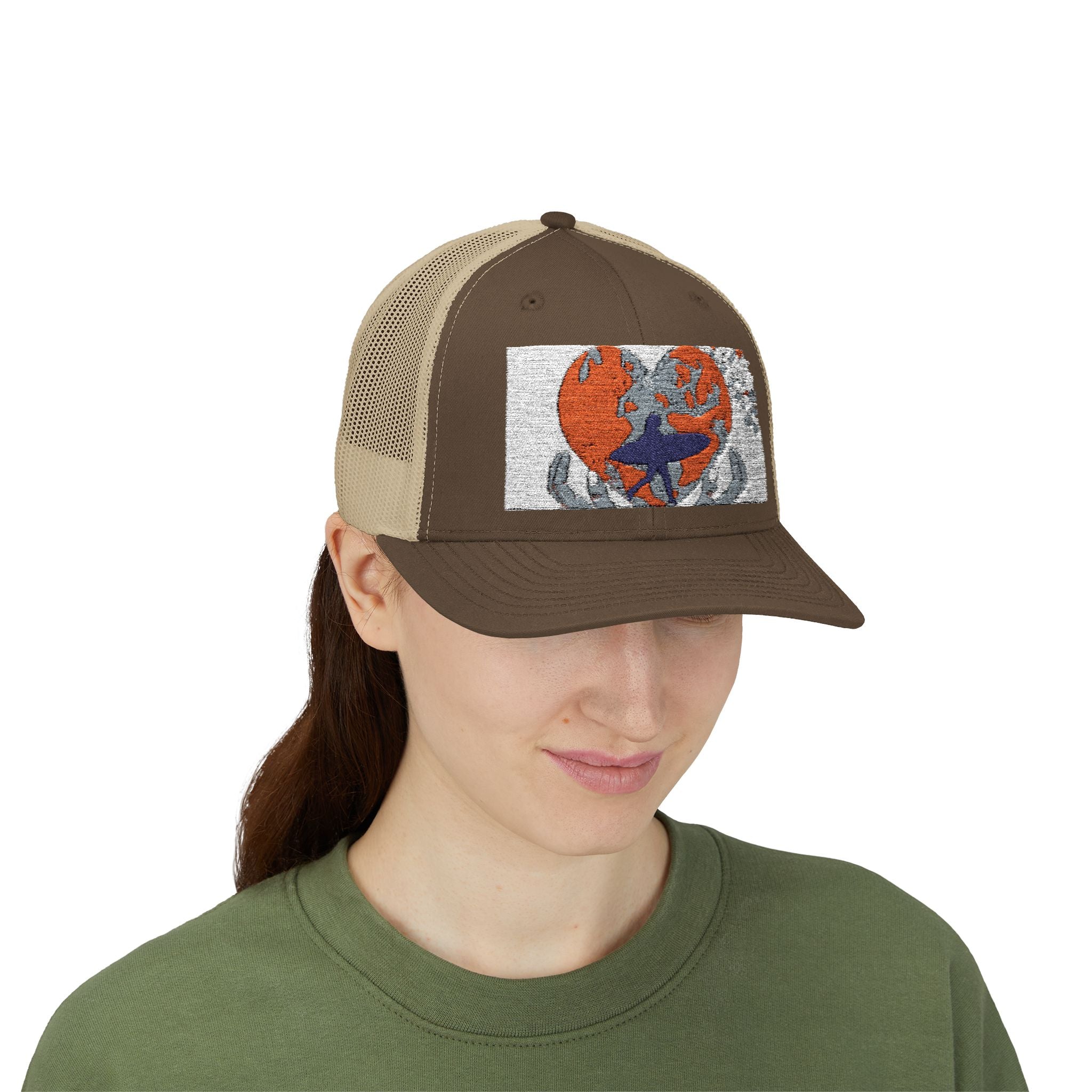 Casquette de camionneur Snapback tendance avec motif de cœur, chapeau d'aventures en plein air, casquette de style décontracté, cadeaux pour lui/elle, accessoire de festival