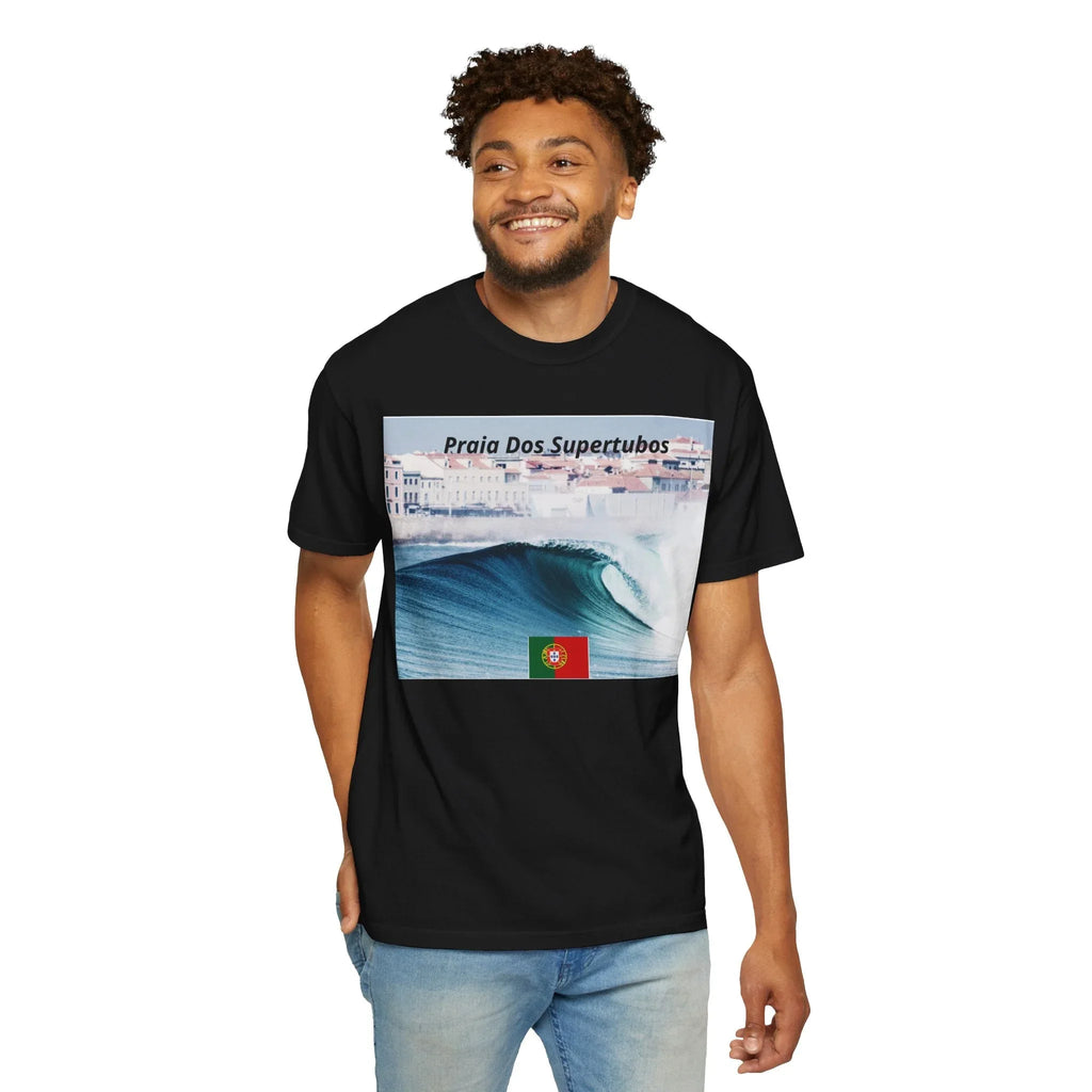 T-Shirt Surf Vibes Unisex - Praia Dos Supertubos Design Printify