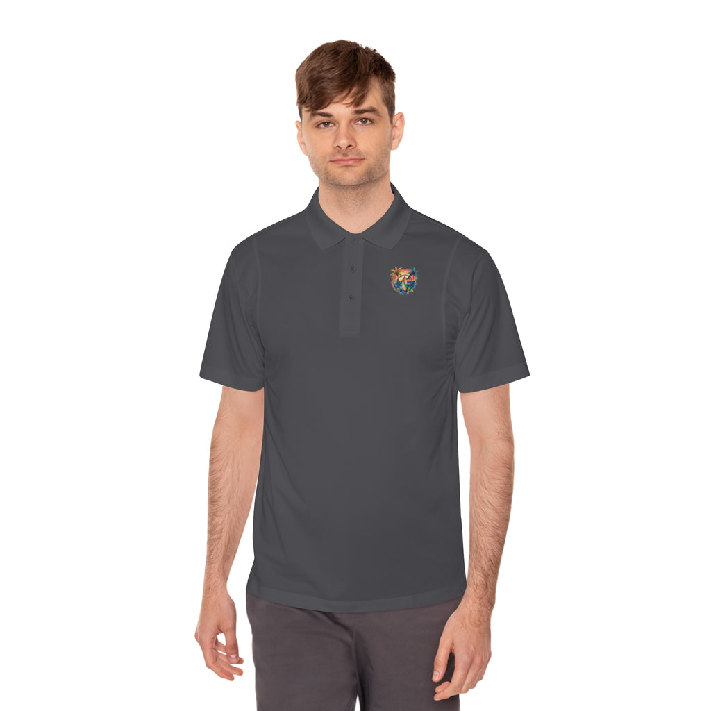 Tropical Paradise Men's Sport Polo Shirt