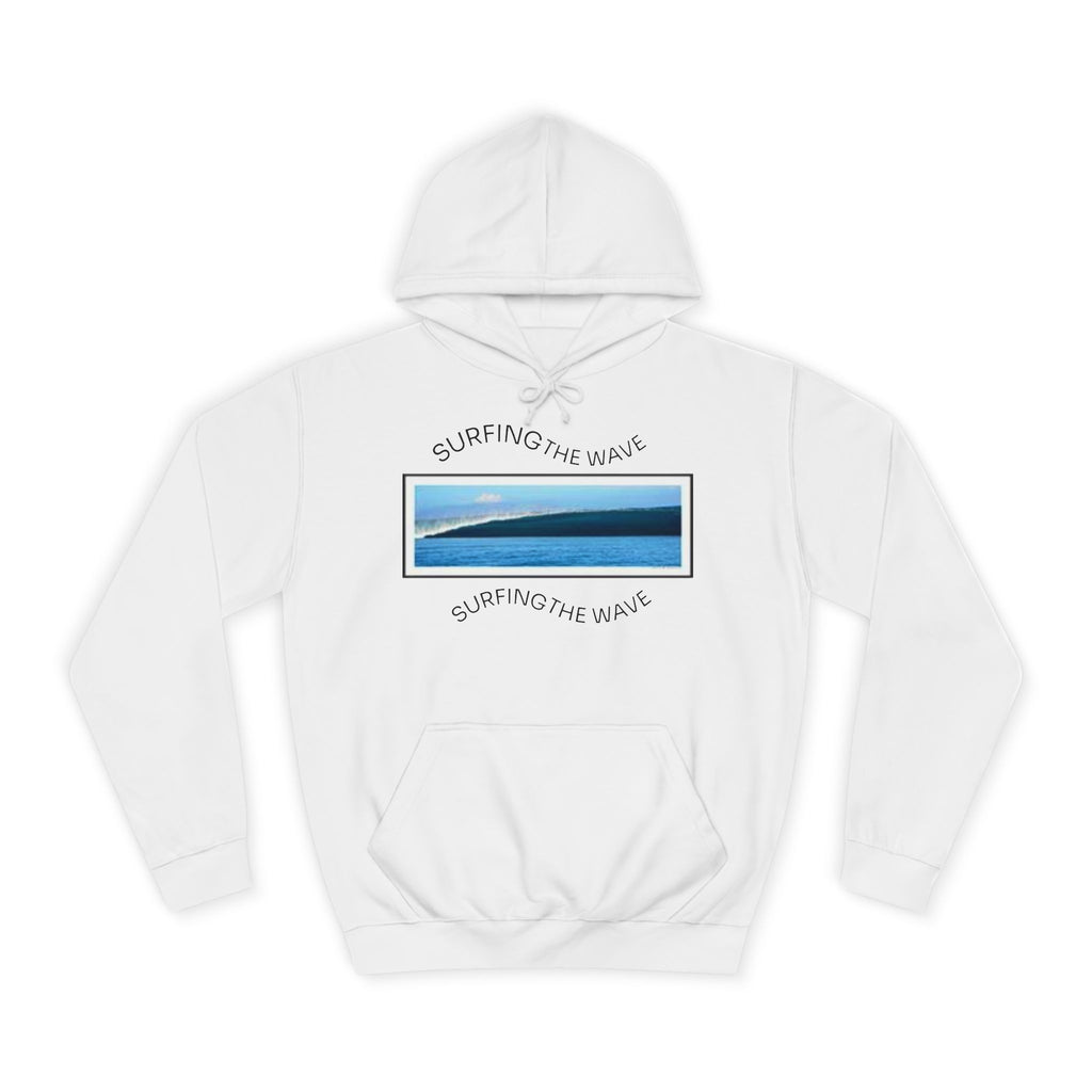 Sweat à capuche Surfing the Wave, fermeture éclair universitaire, sweat-shirt unisexe, cadeau pour les amoureux de la plage, vêtements de style d'été, superposition décontractée