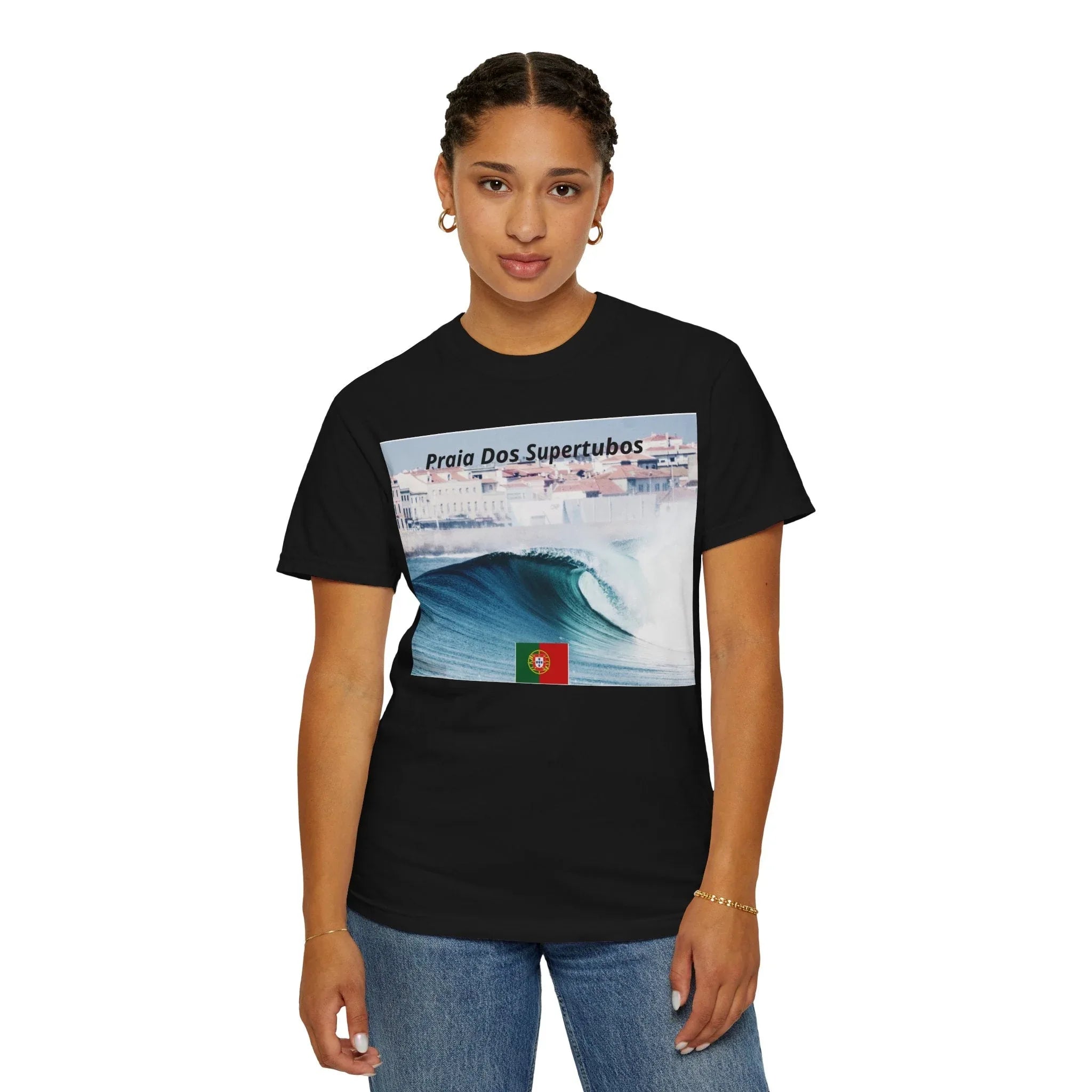 T-Shirt Surf Vibes Unisex - Praia Dos Supertubos Design Printify