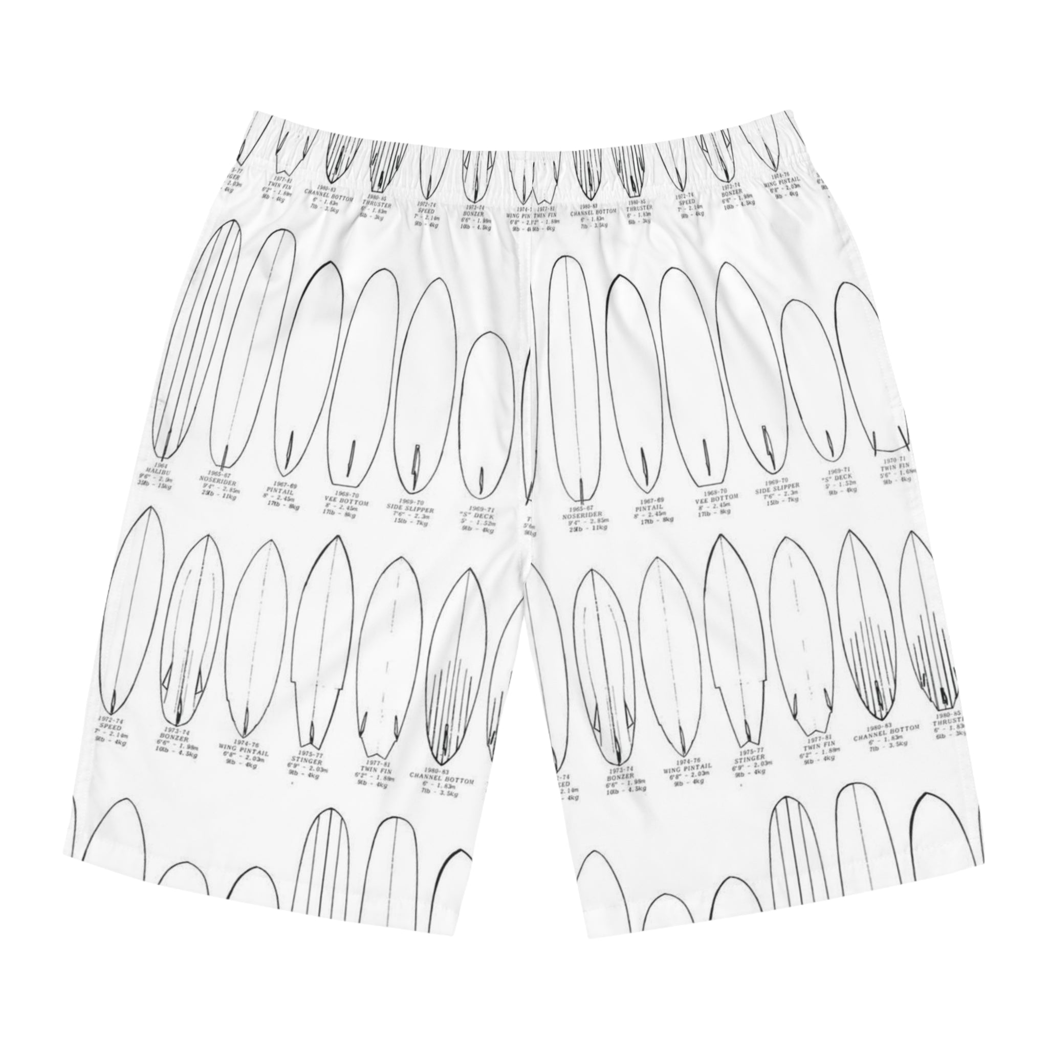 Short, Maillots de bain d'été de planche imprimé pour homme