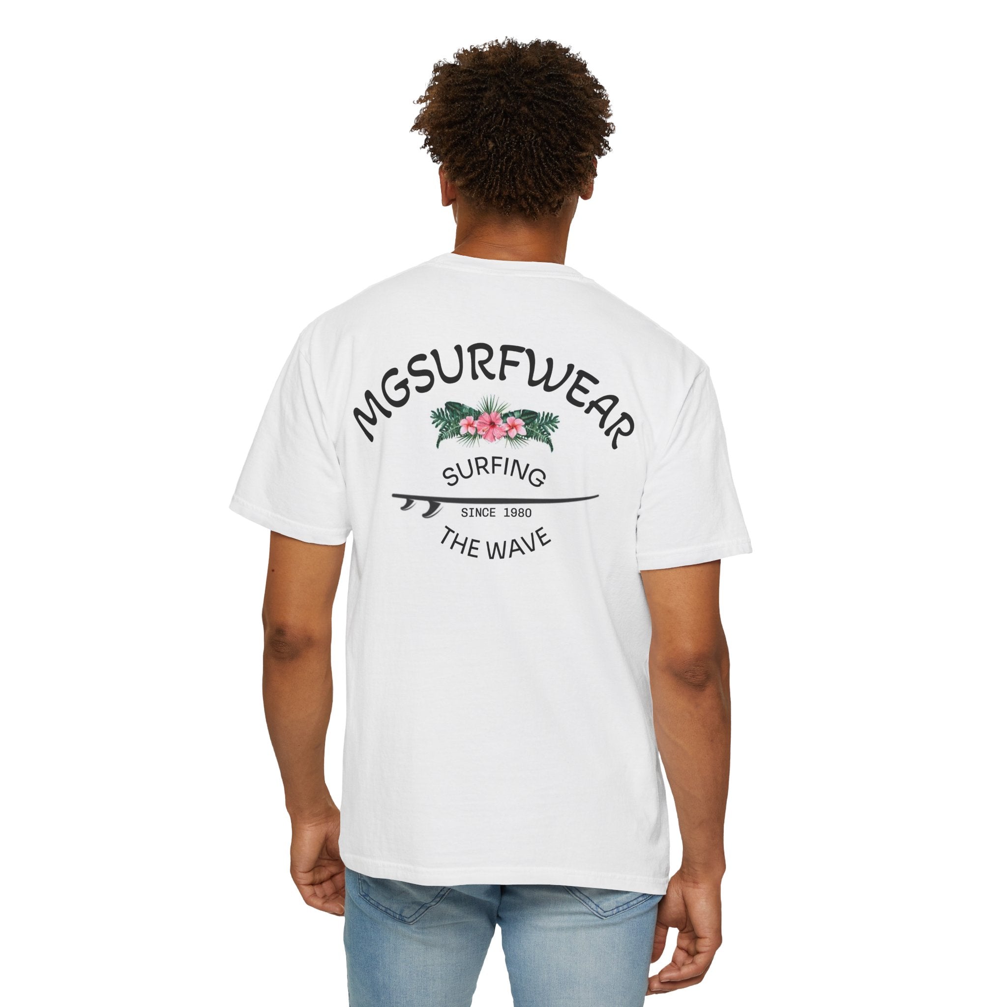 T-shirt MGSURFWEAR unisexe teint en vêtements Surfing Vibes