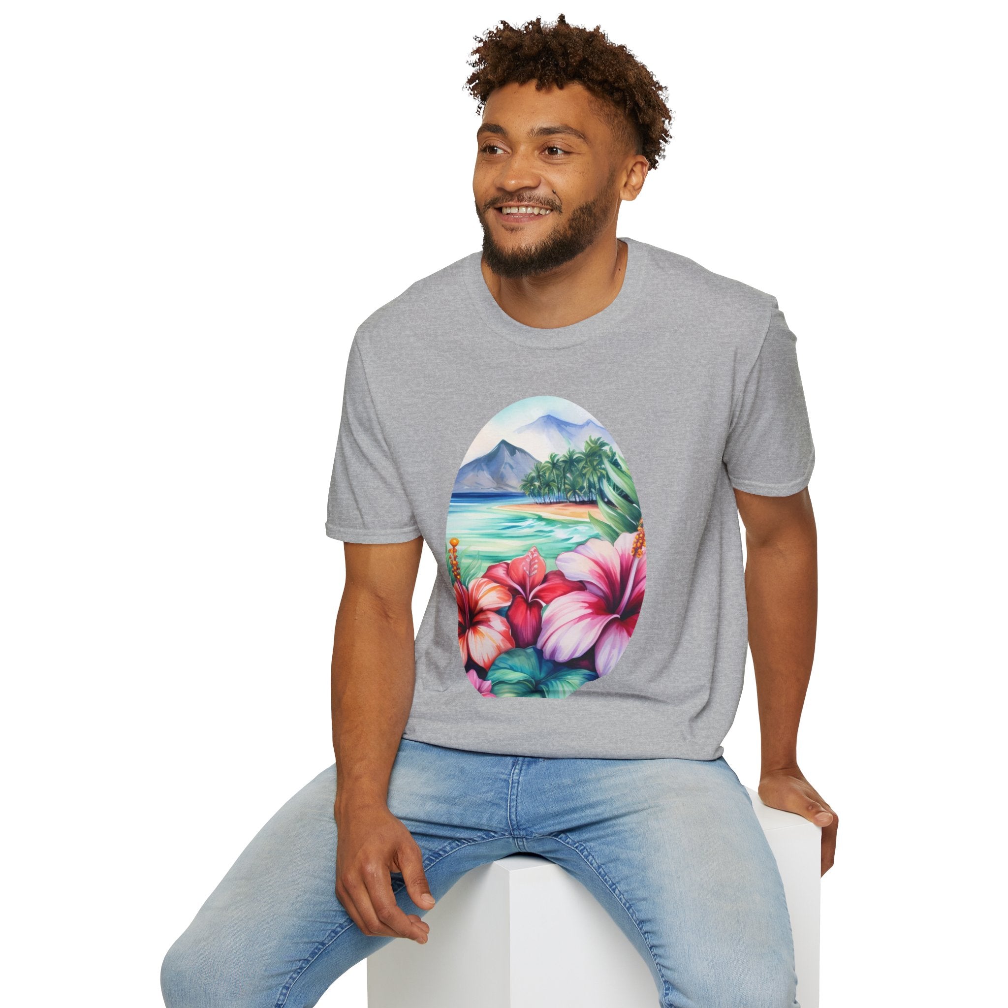 T-shirt unisexe flower