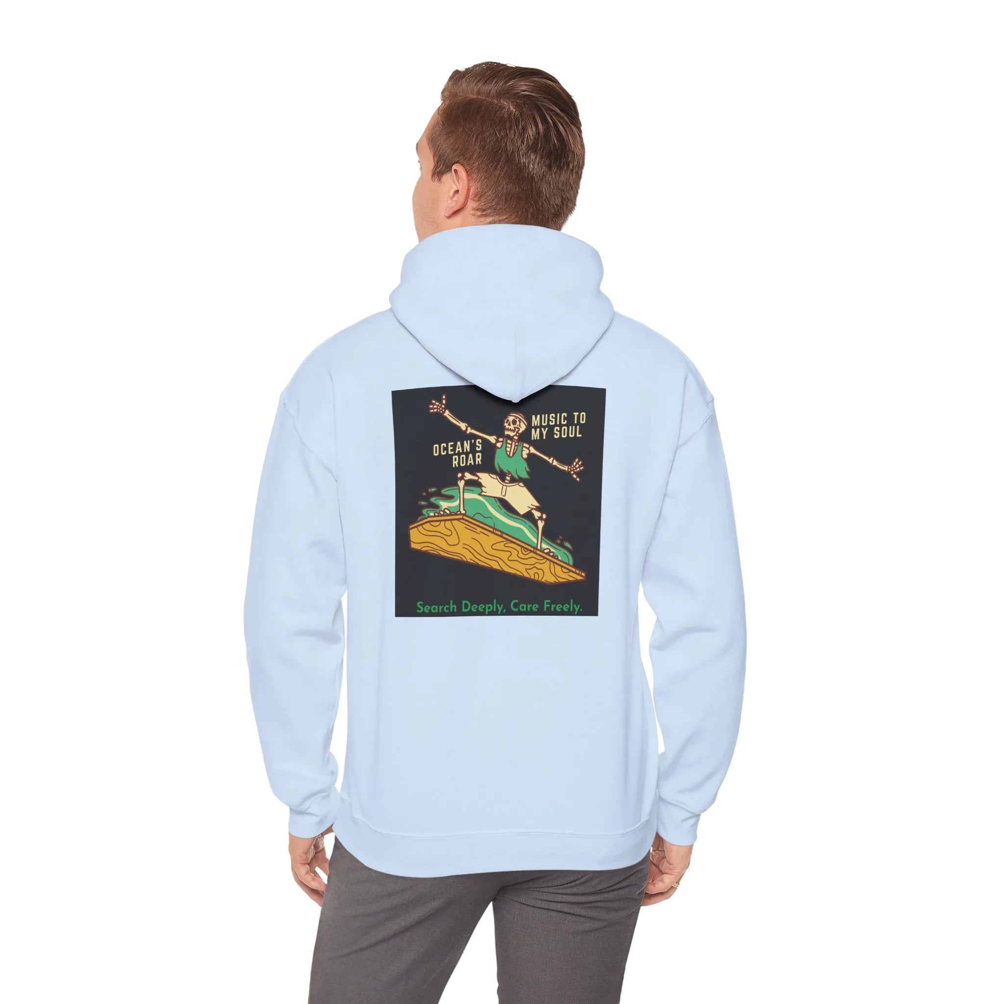 Vintage Ocean Surf Graphic Hoodie 'Music to My Soul' - MG Surf Wear