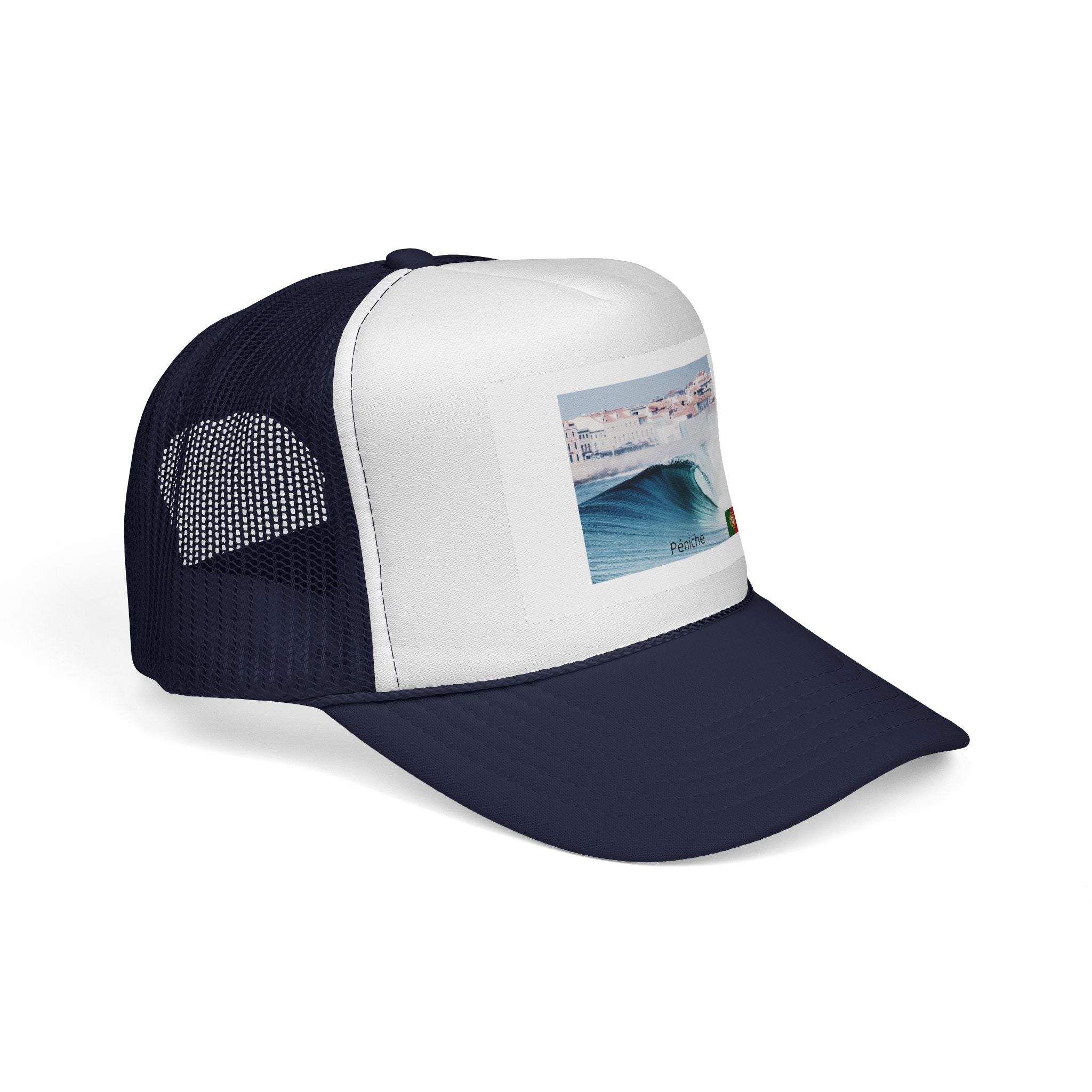 Casquette de surf avec design côtier, chapeau de plage, accessoire d'été, casquette d'extérieur, cadeau pour les amateurs de surf, couvre-chefs de vacances