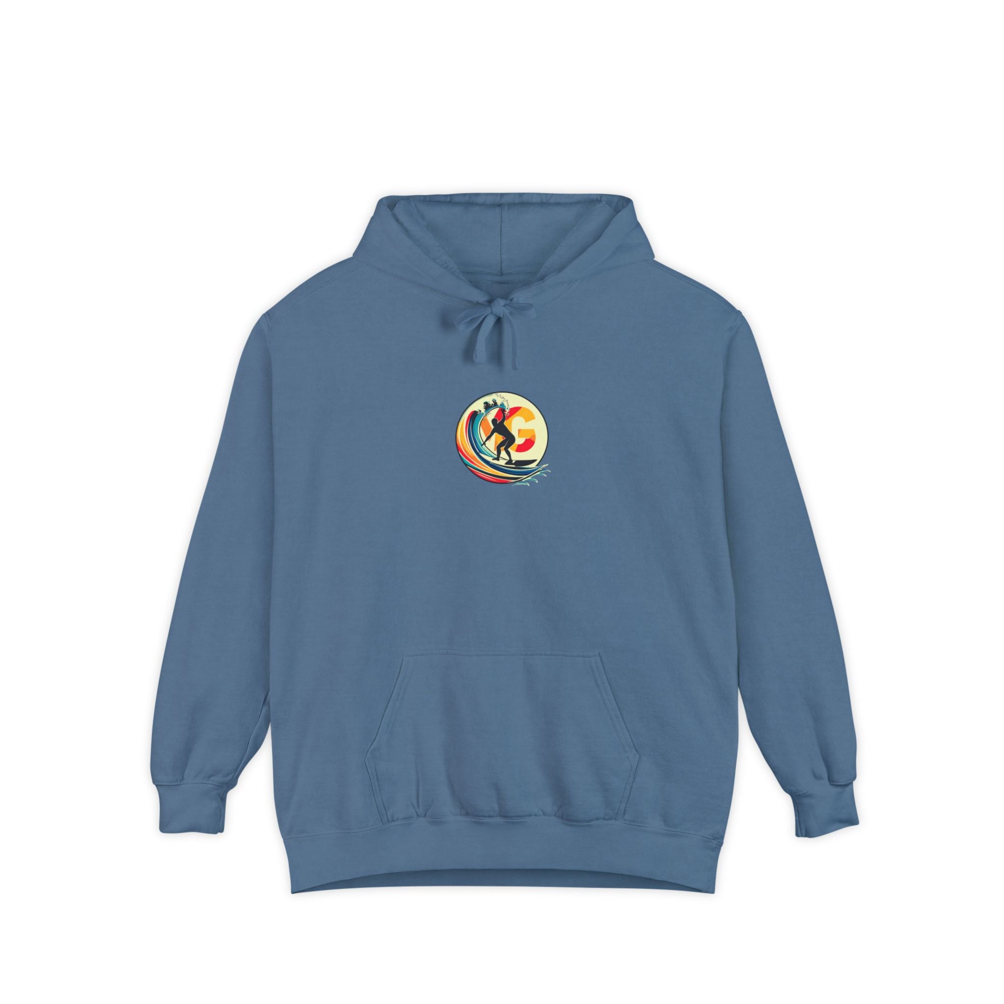 Sweat à capuche unisexe Vibrant Surf Art, Streetwear confortable, Cadeau pour les surfeurs, Mode écologique, Parfait pour toutes les occasions