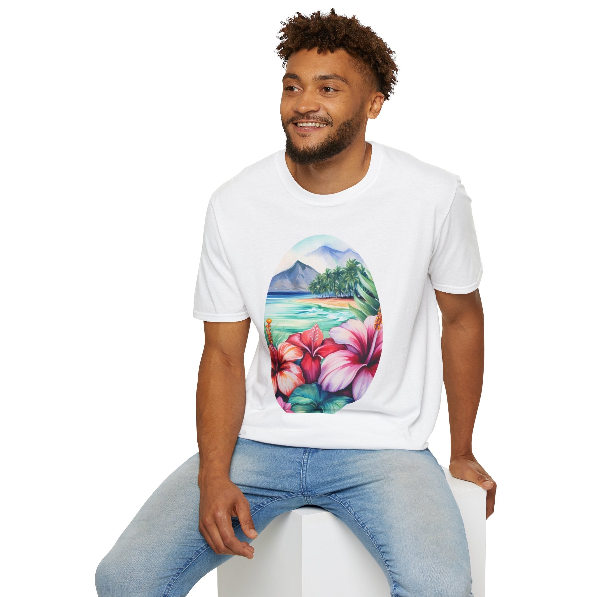 T-shirt unisexe flower