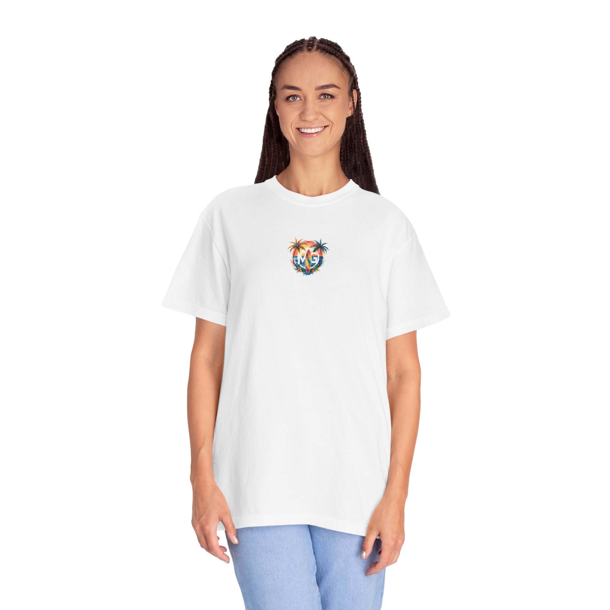 T-shirt unisexe teint en vêtement
