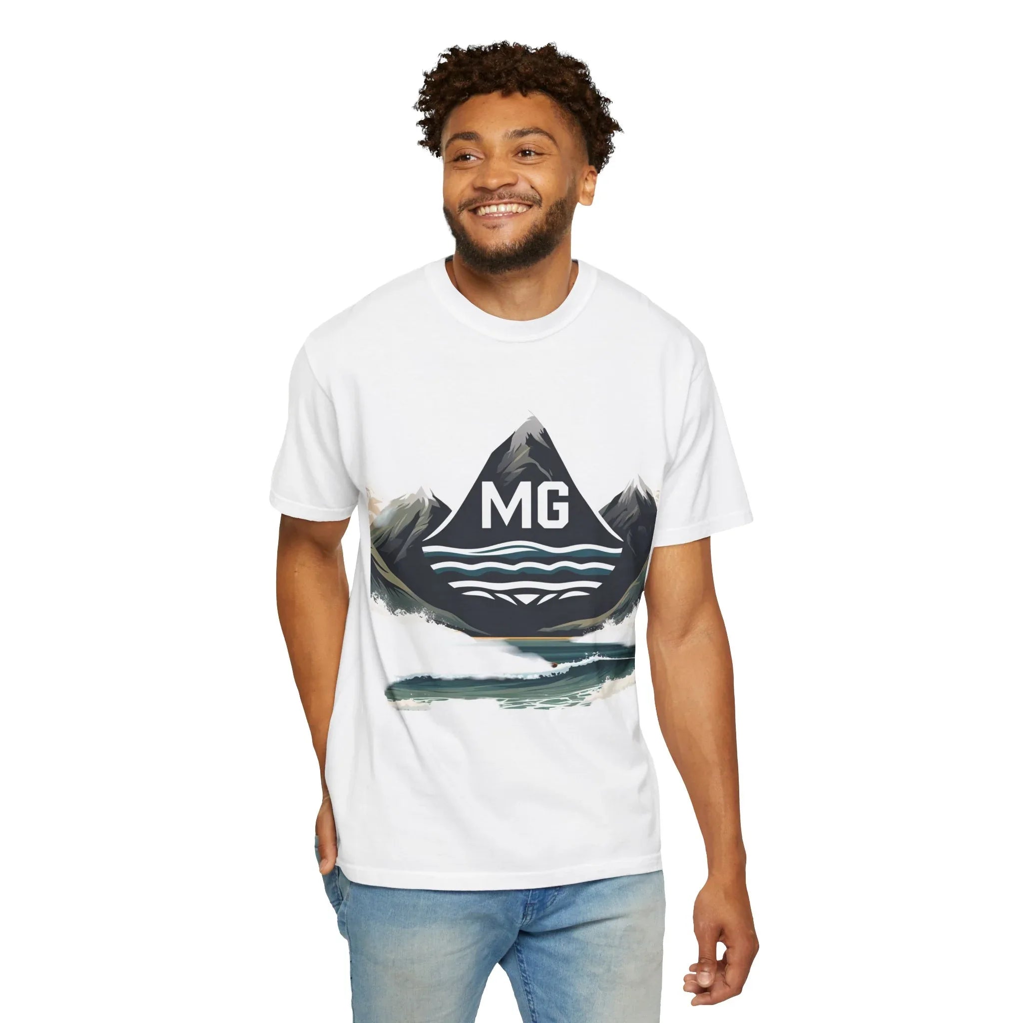 T-shirt unisexe Montagne et Mer