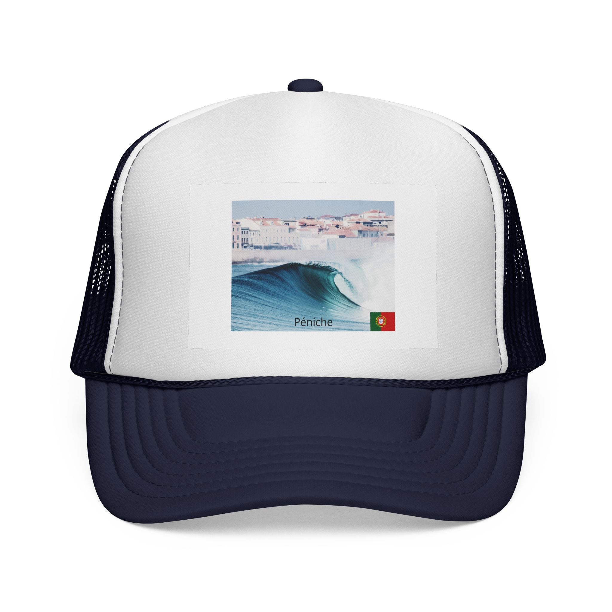 Casquette de surf avec design côtier, chapeau de plage, accessoire d'été, casquette d'extérieur, cadeau pour les amateurs de surf, couvre-chefs de vacances