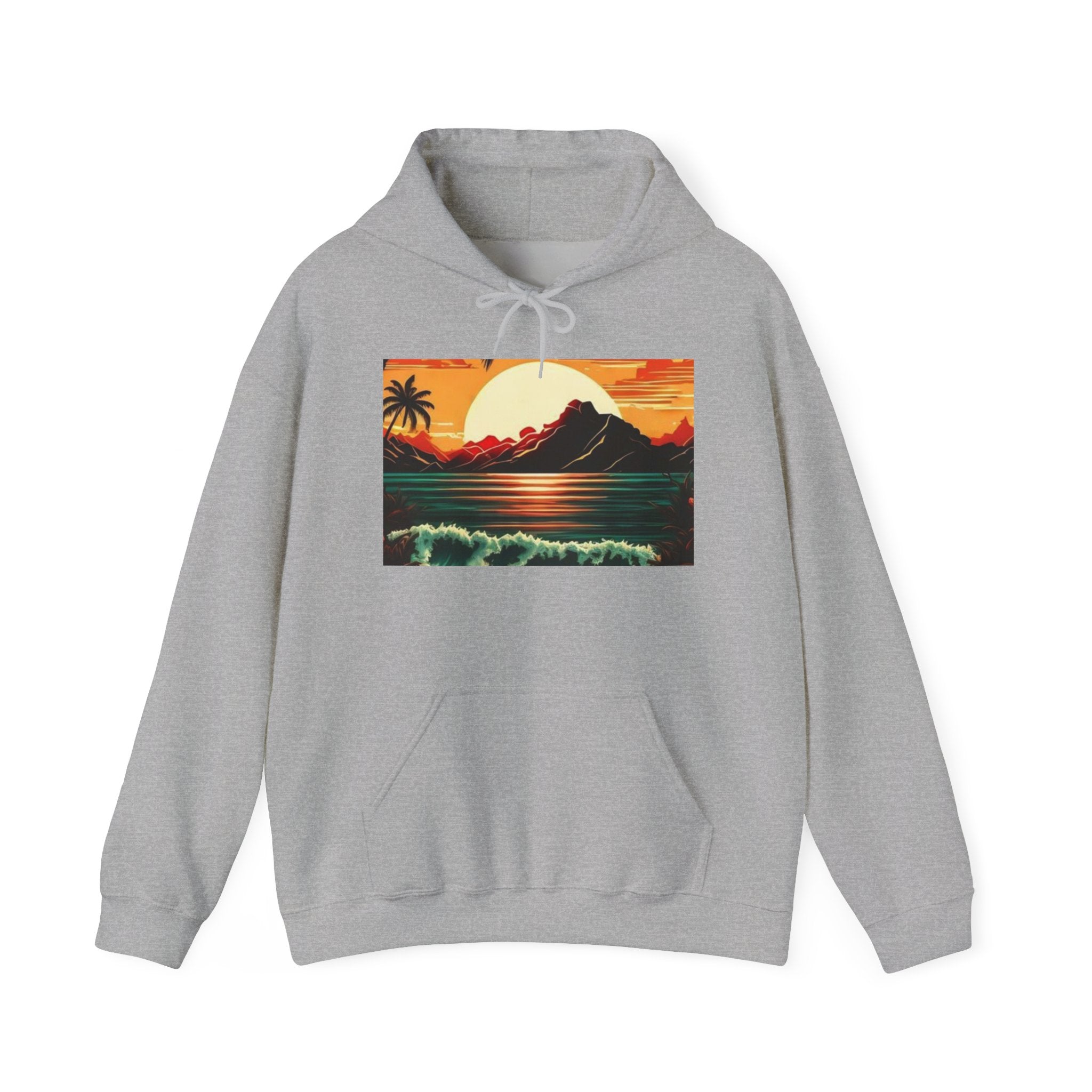 Sweat à capuche unisexe Sunset Paradise, Sweat-shirt Sunset Cozy Sunset, Sweat à capuche Beach Vibes, Équipement d'amour de la nature, Vêtements de nature relaxants, Mode décontractée chaude