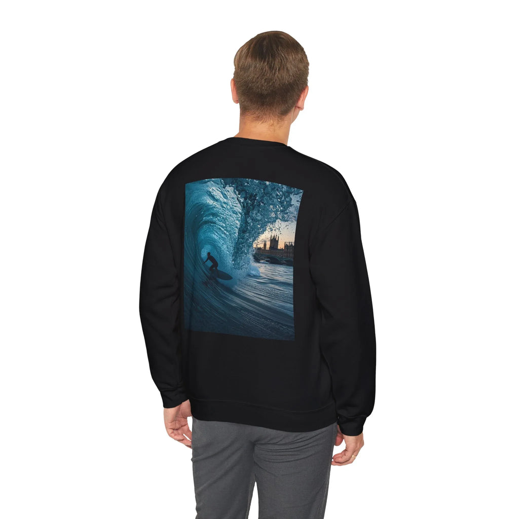 Sweat-shirt ras du cou unisexe Surf Vibes - Parfait pour les amoureux de la plage - MG Surf Wear
