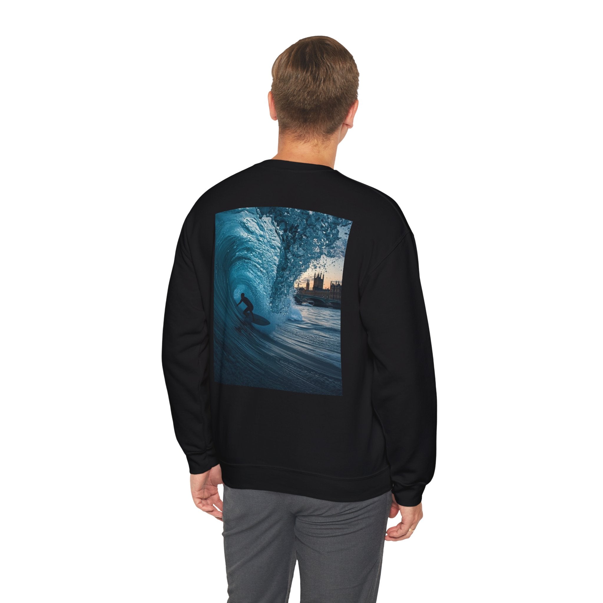 Sweat-shirt ras du cou unisexe Surf Vibes - Parfait pour les amoureux de la plage