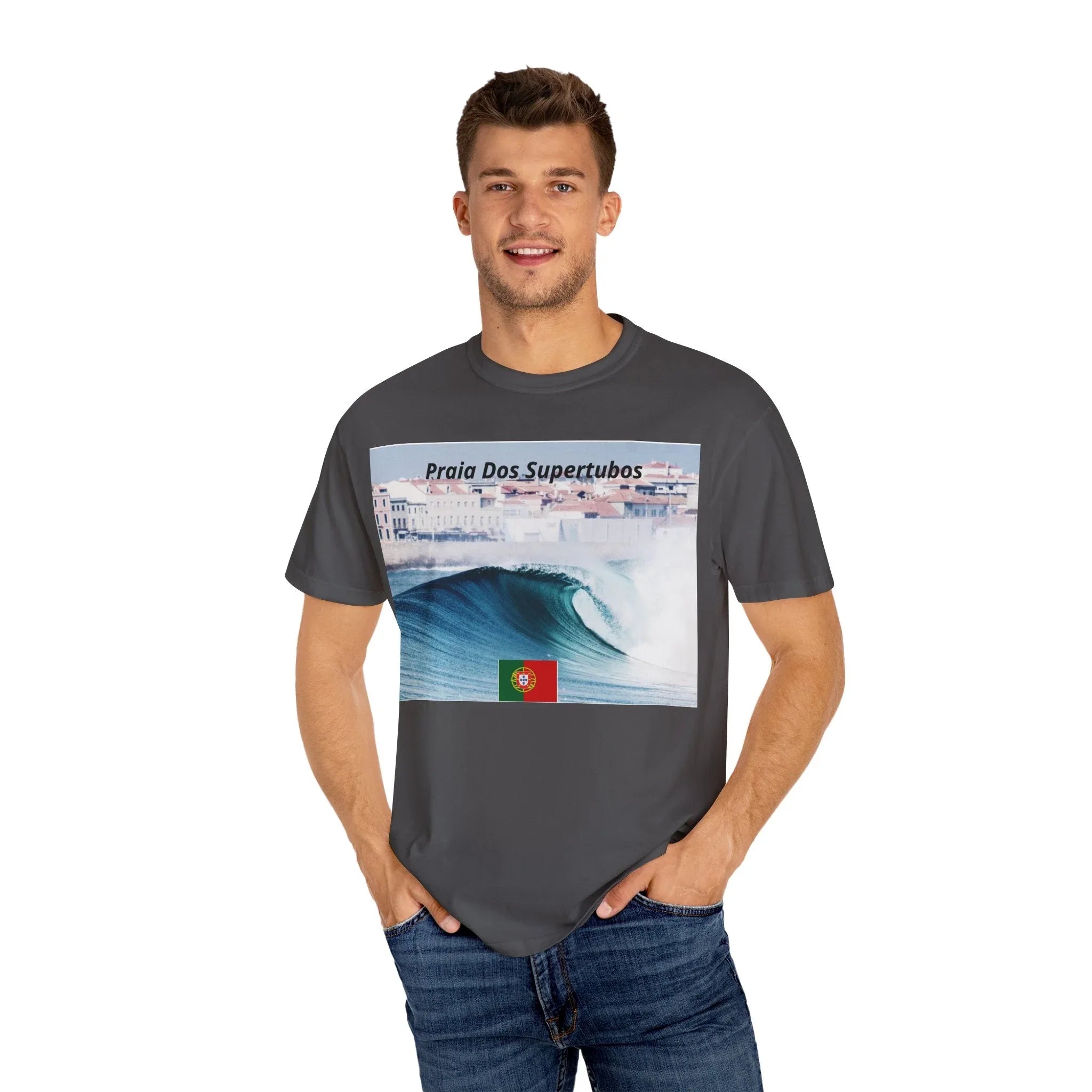 T-Shirt Surf Vibes Unisex - Praia Dos Supertubos Design Printify