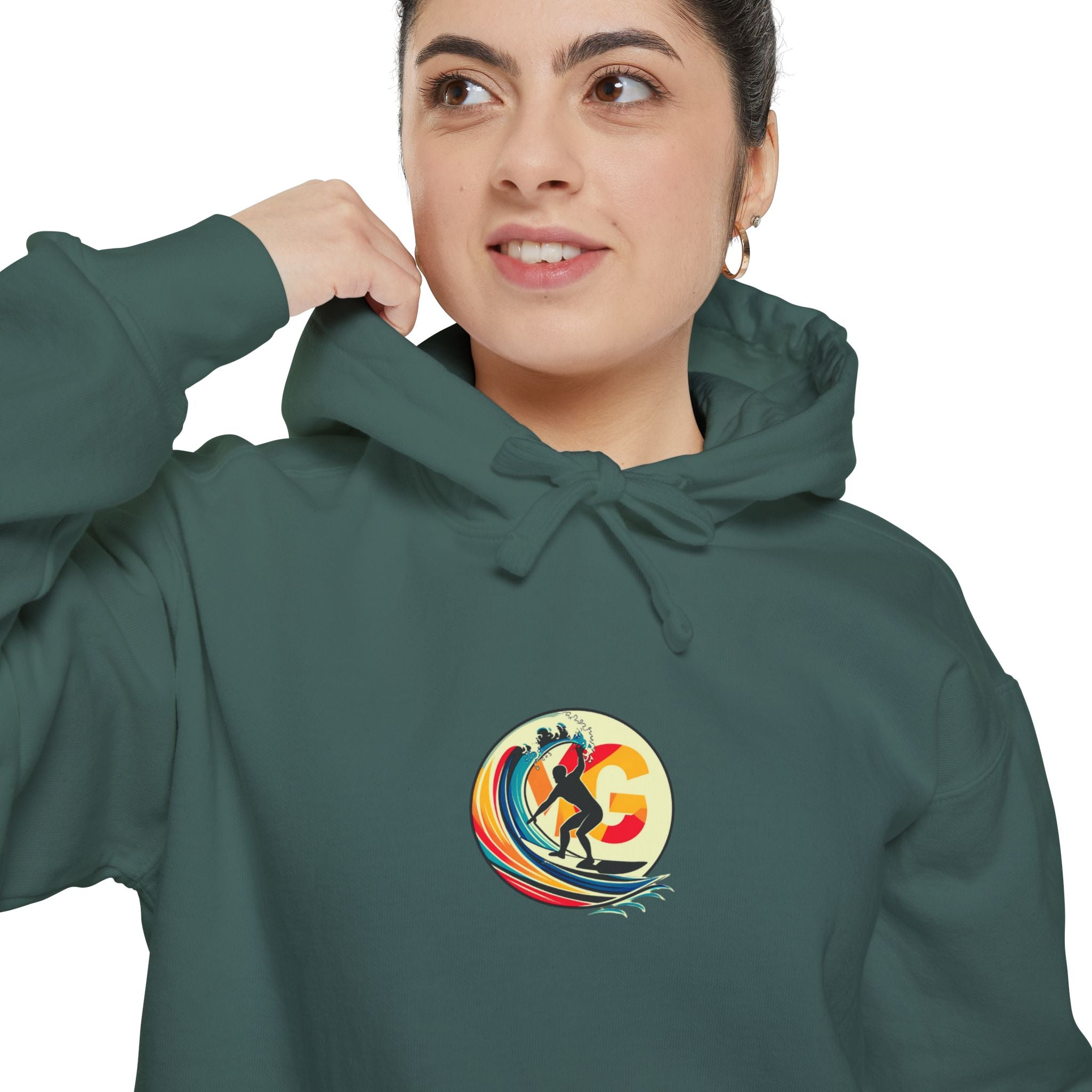Sweat à capuche unisexe Surf Art