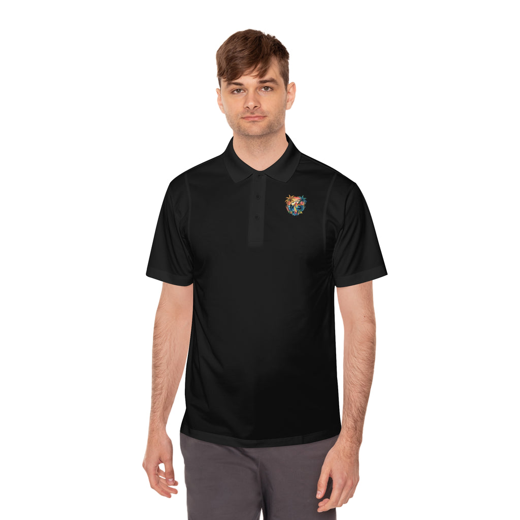 Tropical Paradise Men's Sport Polo Shirt