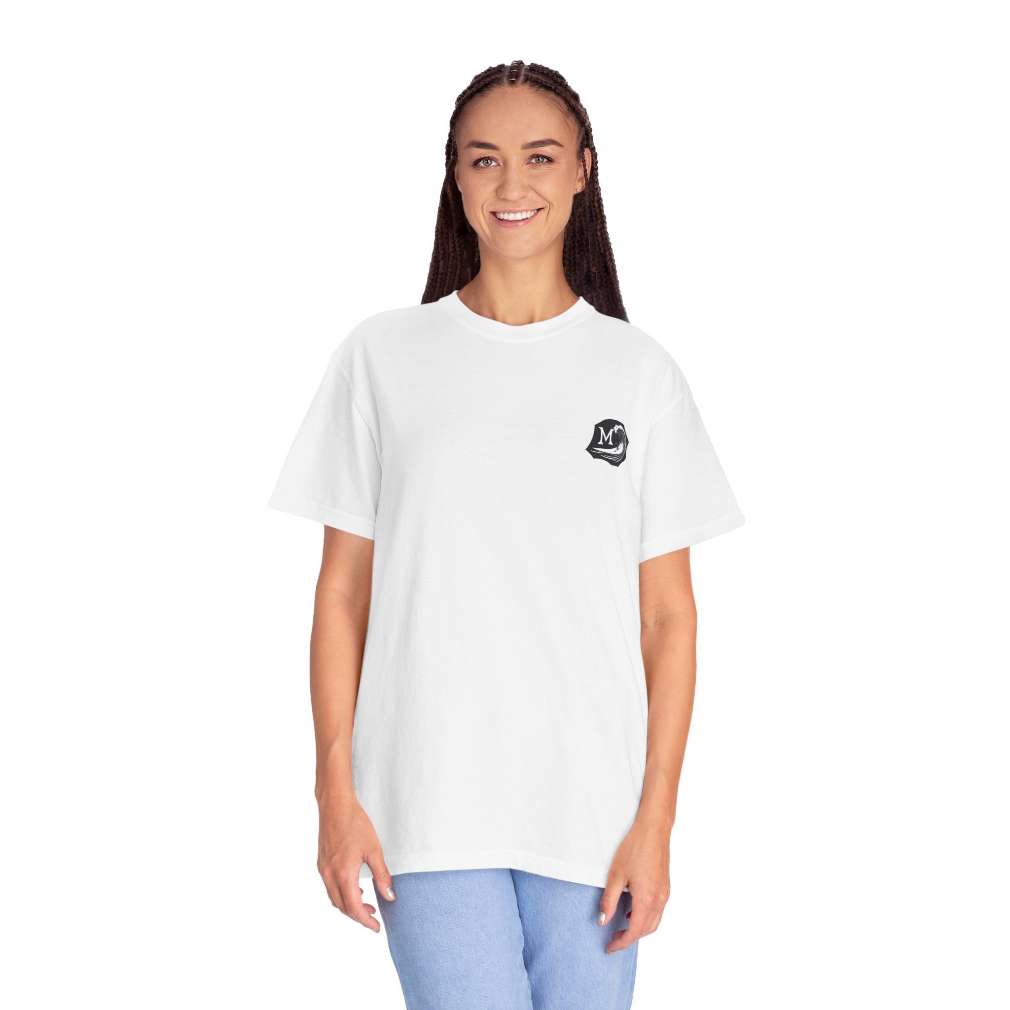 T-shirt MGSURFWEAR unisexe teint en vêtements Surfing Vibes
