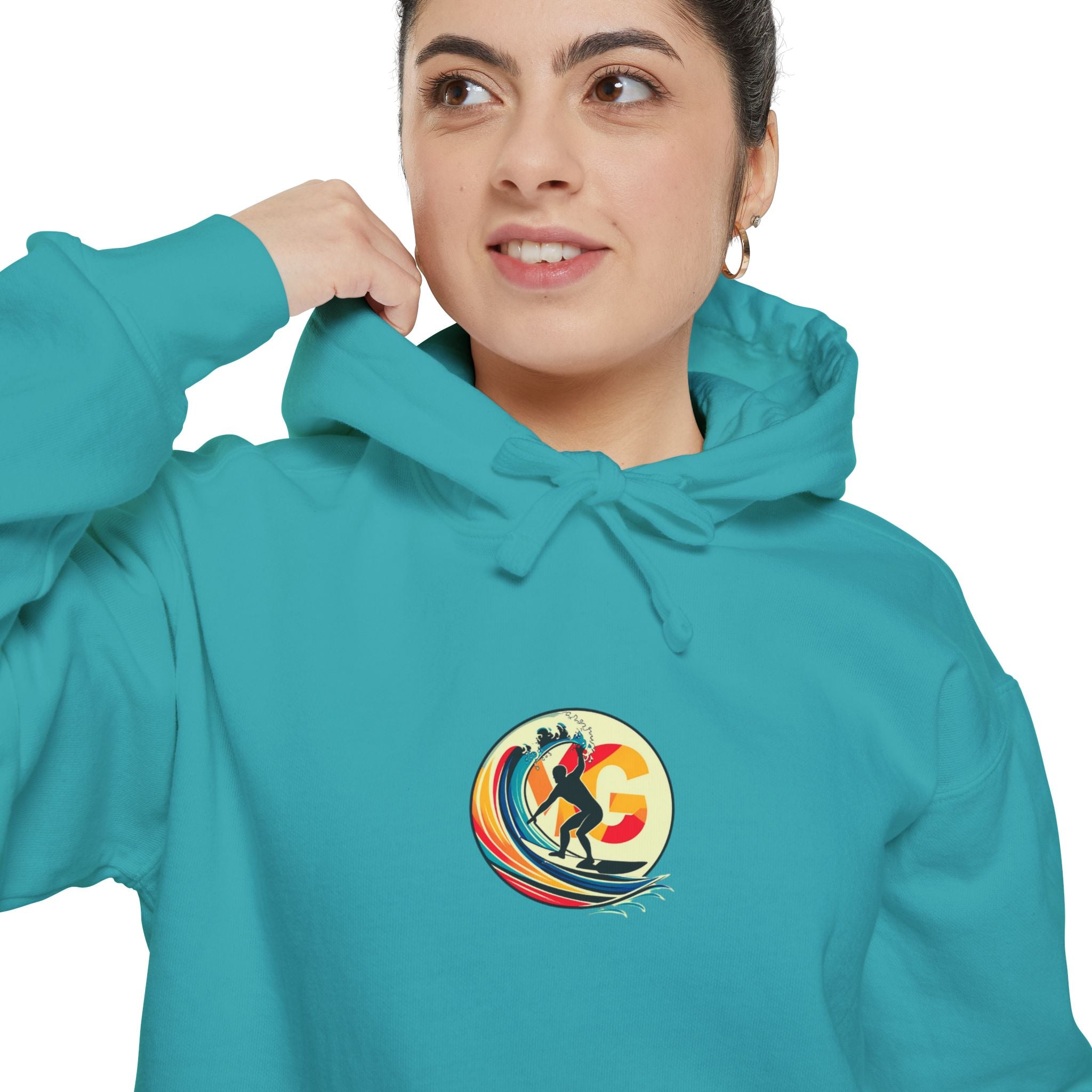 Sweat à capuche unisexe Surf Art