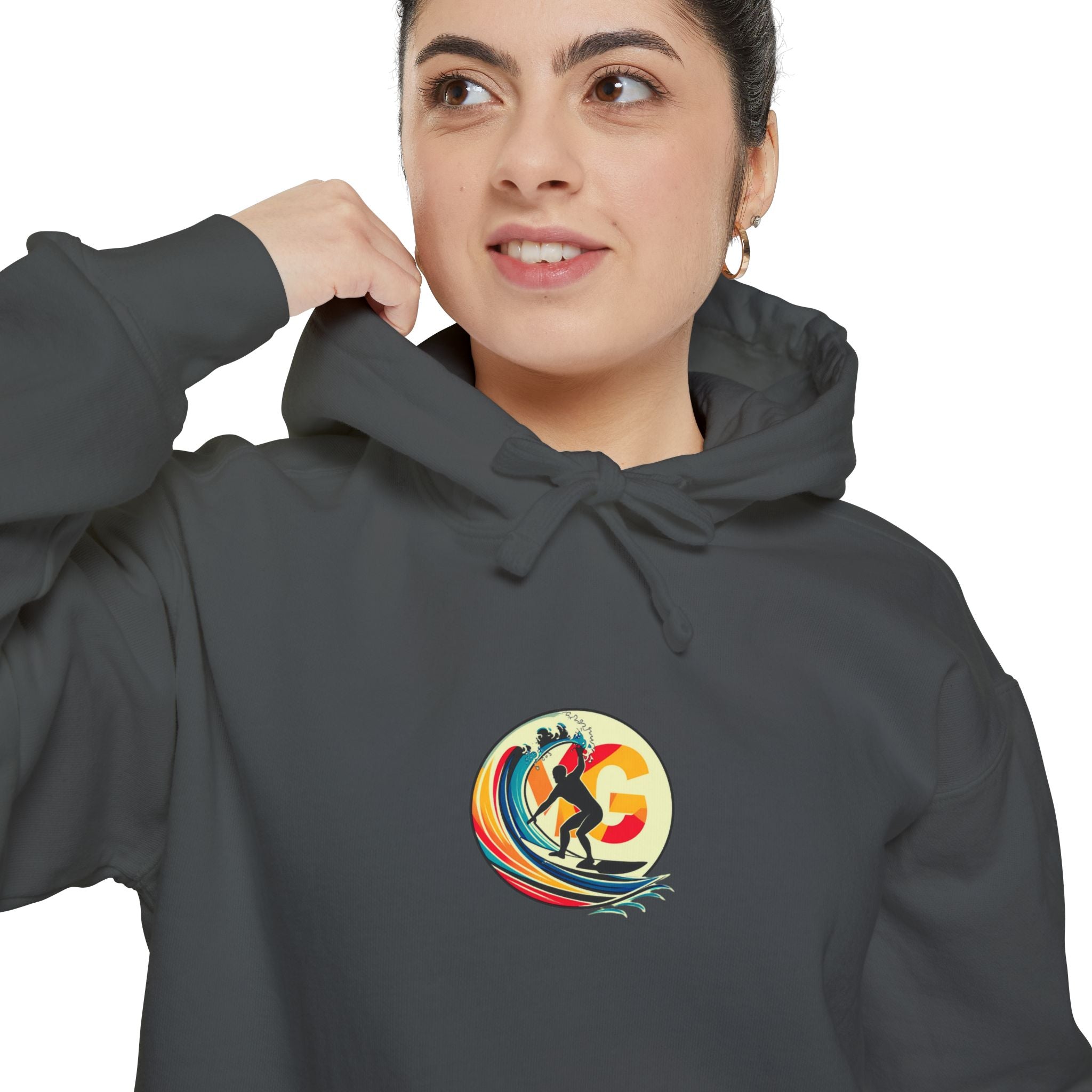 Sweat à capuche unisexe Surf Art