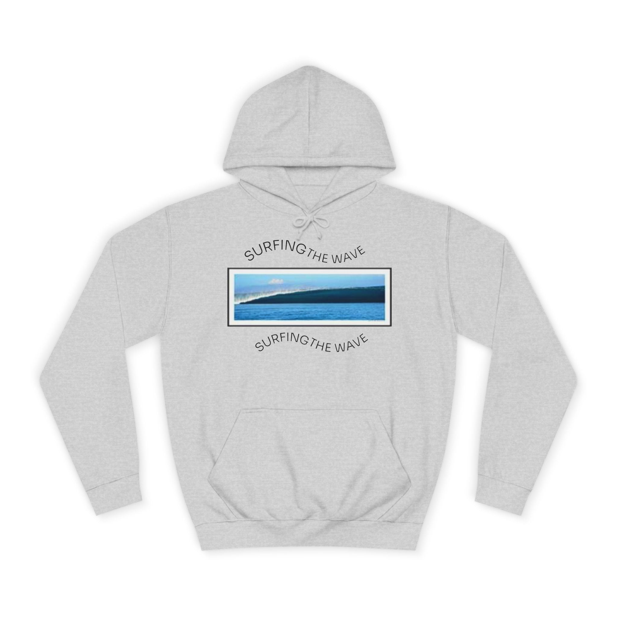 Sweat à capuche Surfing the Wave, fermeture éclair universitaire, sweat-shirt unisexe, cadeau pour les amoureux de la plage, vêtements de style d'été, superposition décontractée