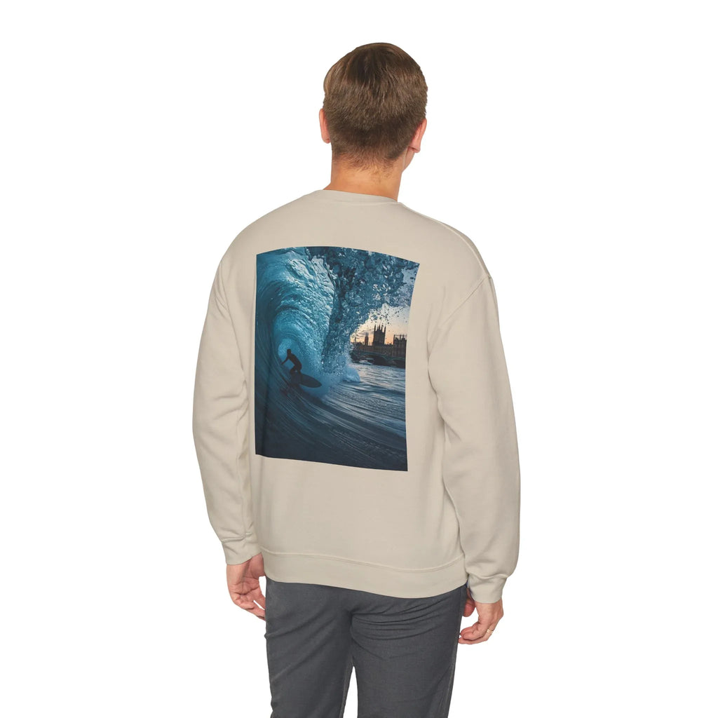 Sweat-shirt ras du cou unisexe Surf Vibes - Parfait pour les amoureux de la plage - MG Surf Wear