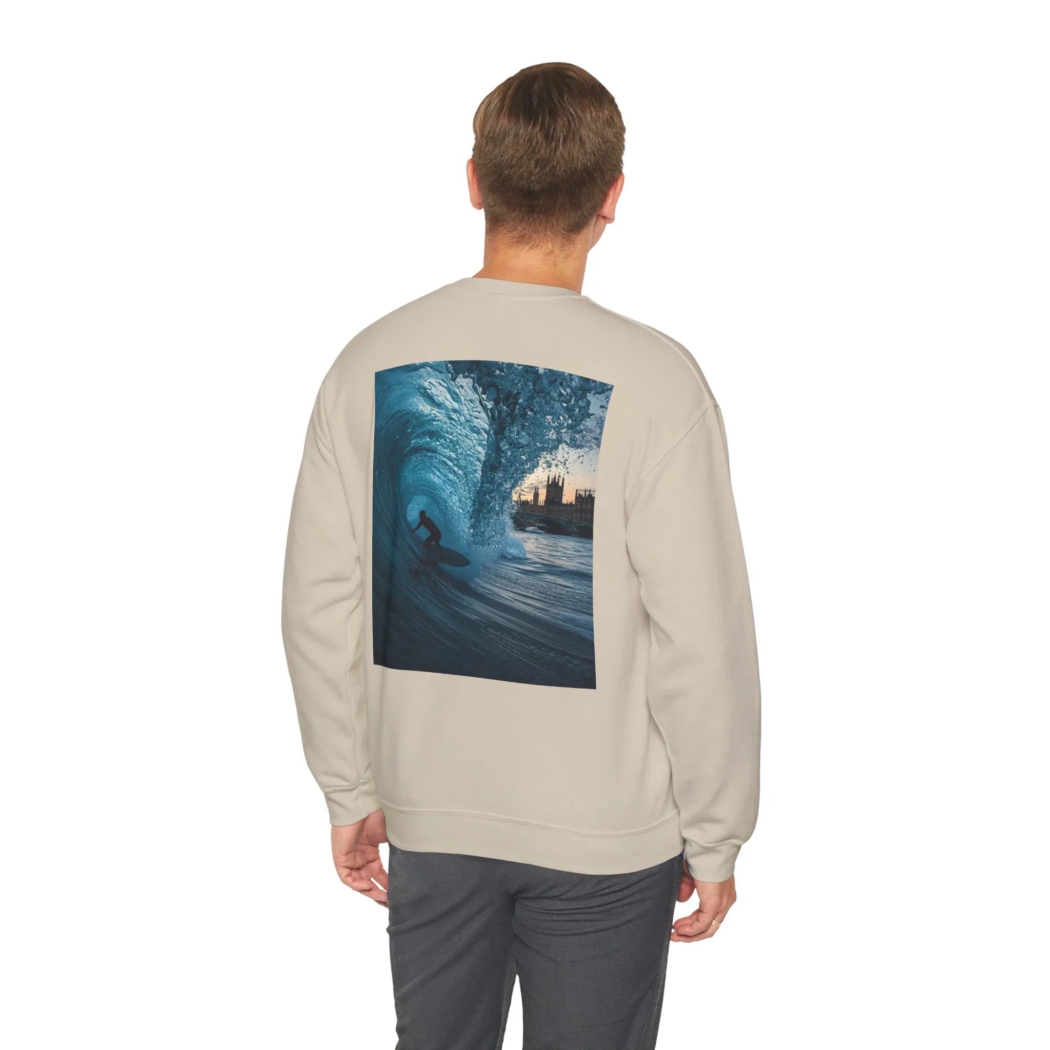 Sweat-shirt ras du cou unisexe Surf Vibes - Parfait pour les amoureux de la plage - MG Surf Wear