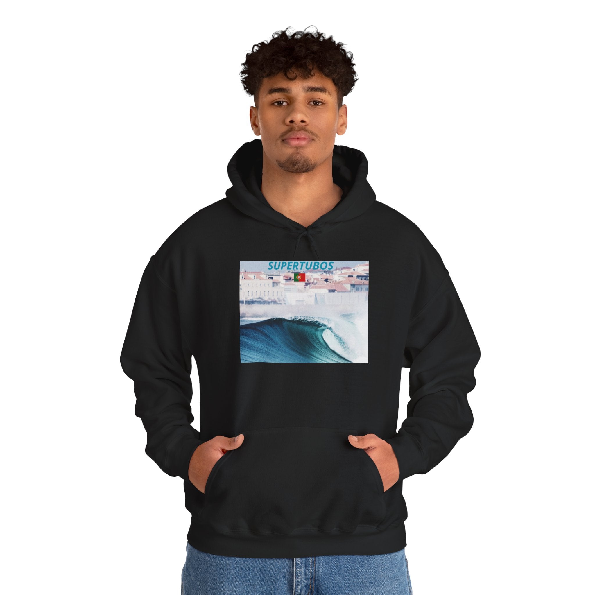 Sweat à capuche unisexe Surf Vibes - Vêtements de plage confortables, vêtements de surf, style d'été, cadeau parfait pour les amoureux de la plage
