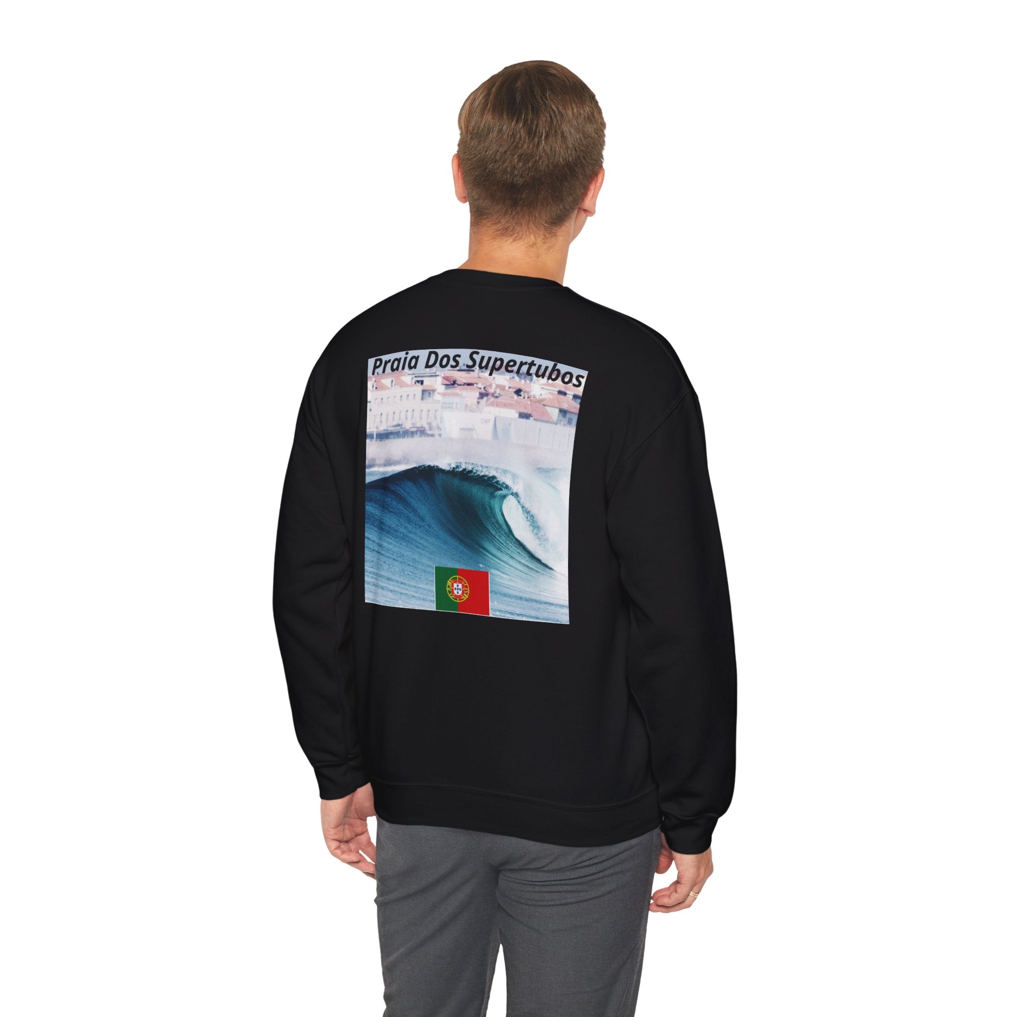 Sweat-shirt à col rond Portugal Surf avec motif cœur