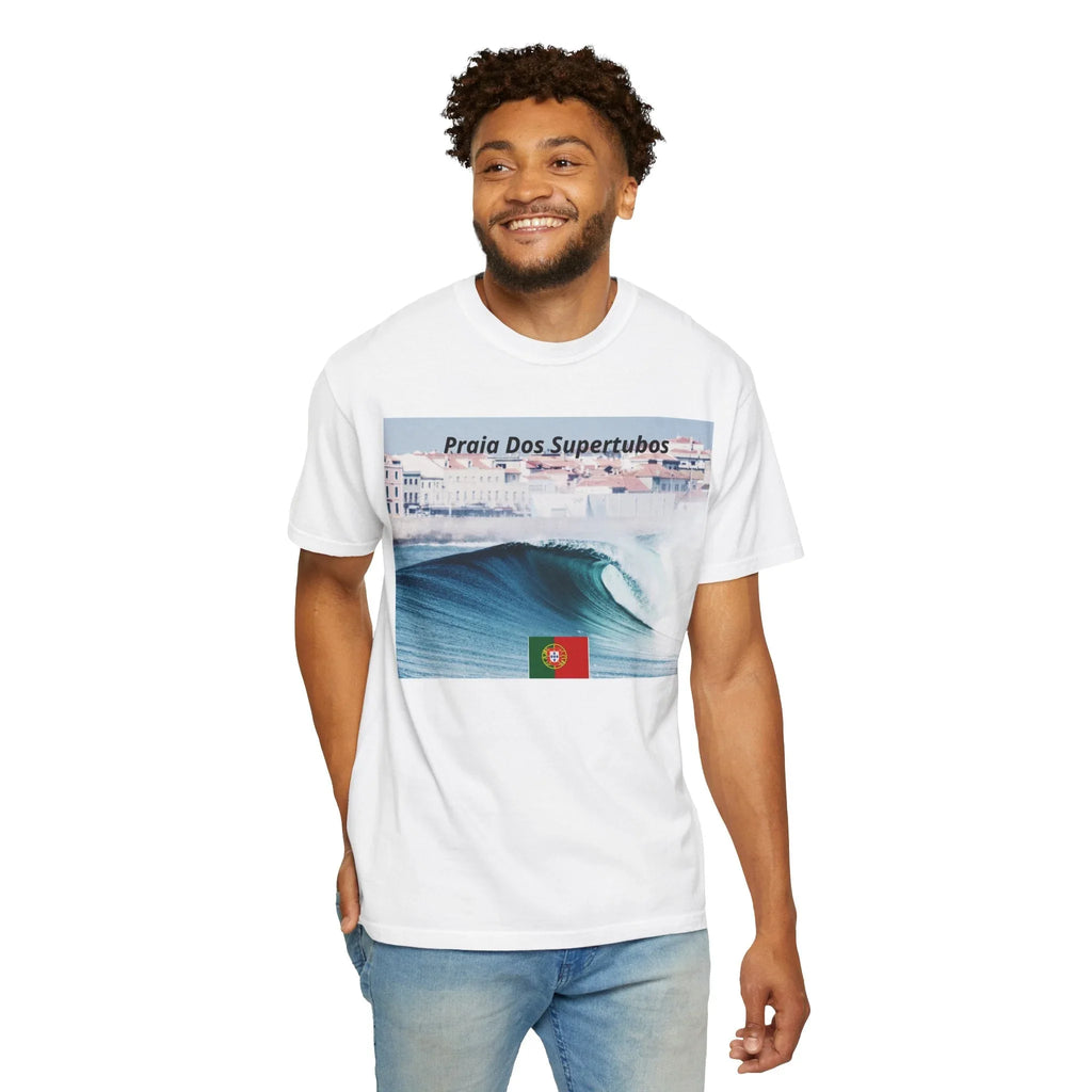 T-Shirt Surf Vibes Unisex - Praia Dos Supertubos Design Printify