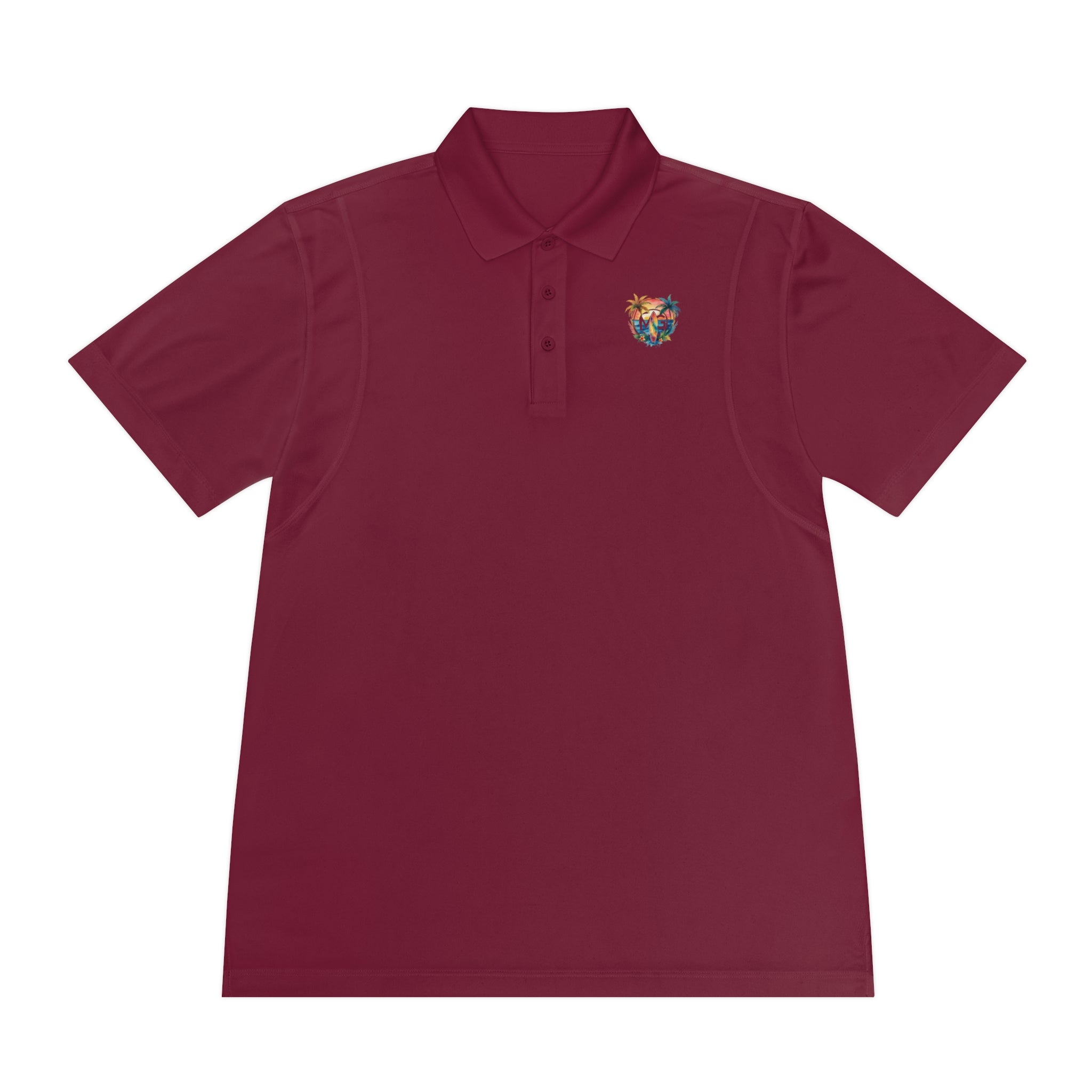 Tropical Paradise Men's Sport Polo Shirt