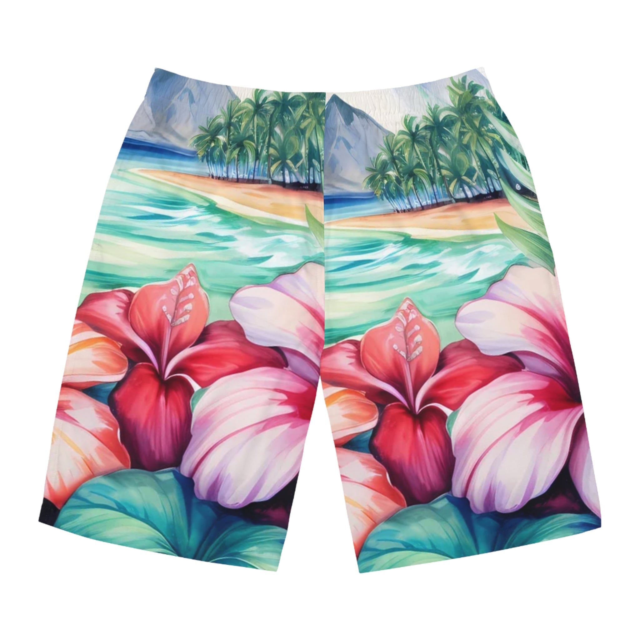 Shorts, Maillot de Bain à fleurs tropicales pour hommes pour le plaisir de l'été